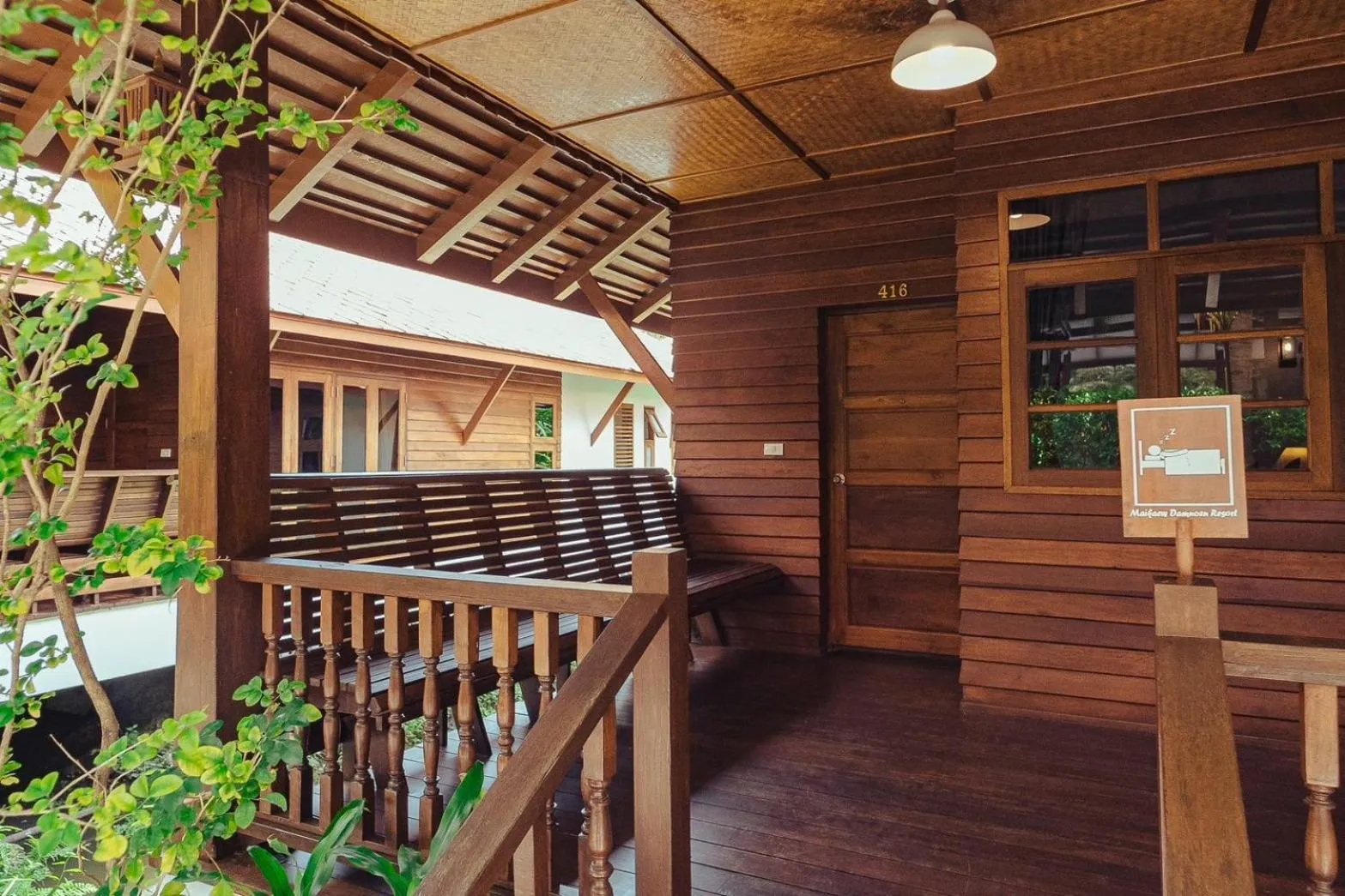 Balcony/Terrace in Maikaew Damnoen Resort