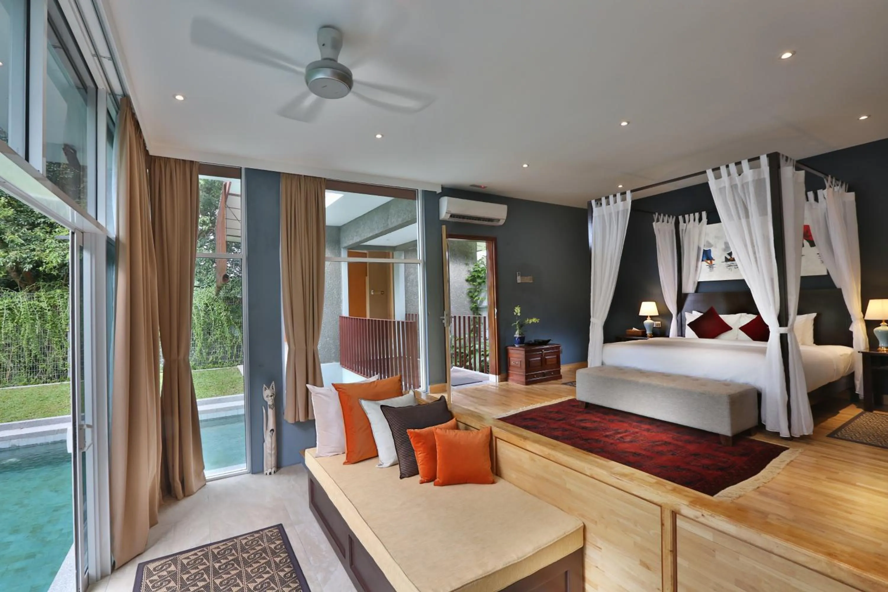 Living room, Bed in Ambong Pool Villas - Private Pool