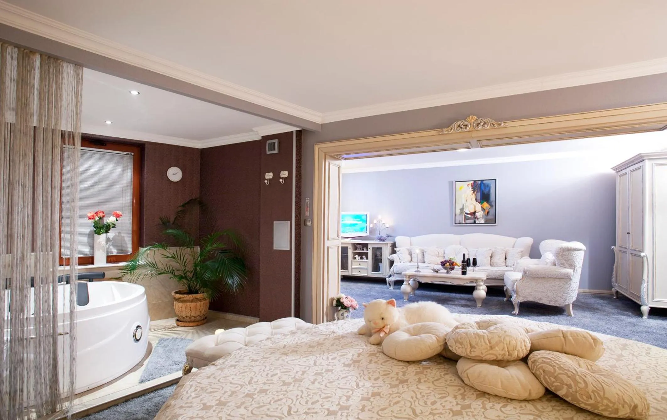 Bed in Spa Hotel Rich