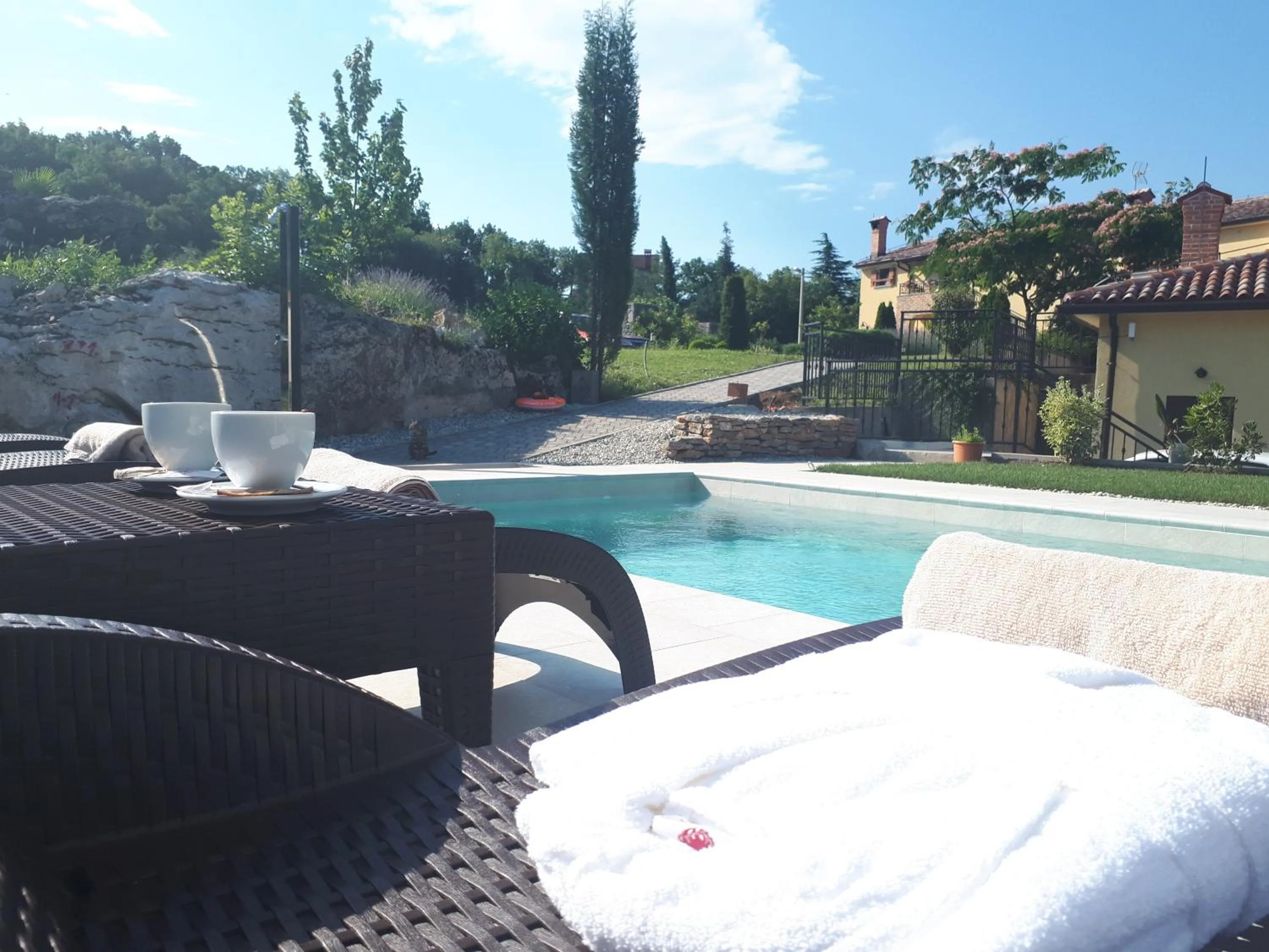 Swimming pool in Guest House Stancija Kovacici