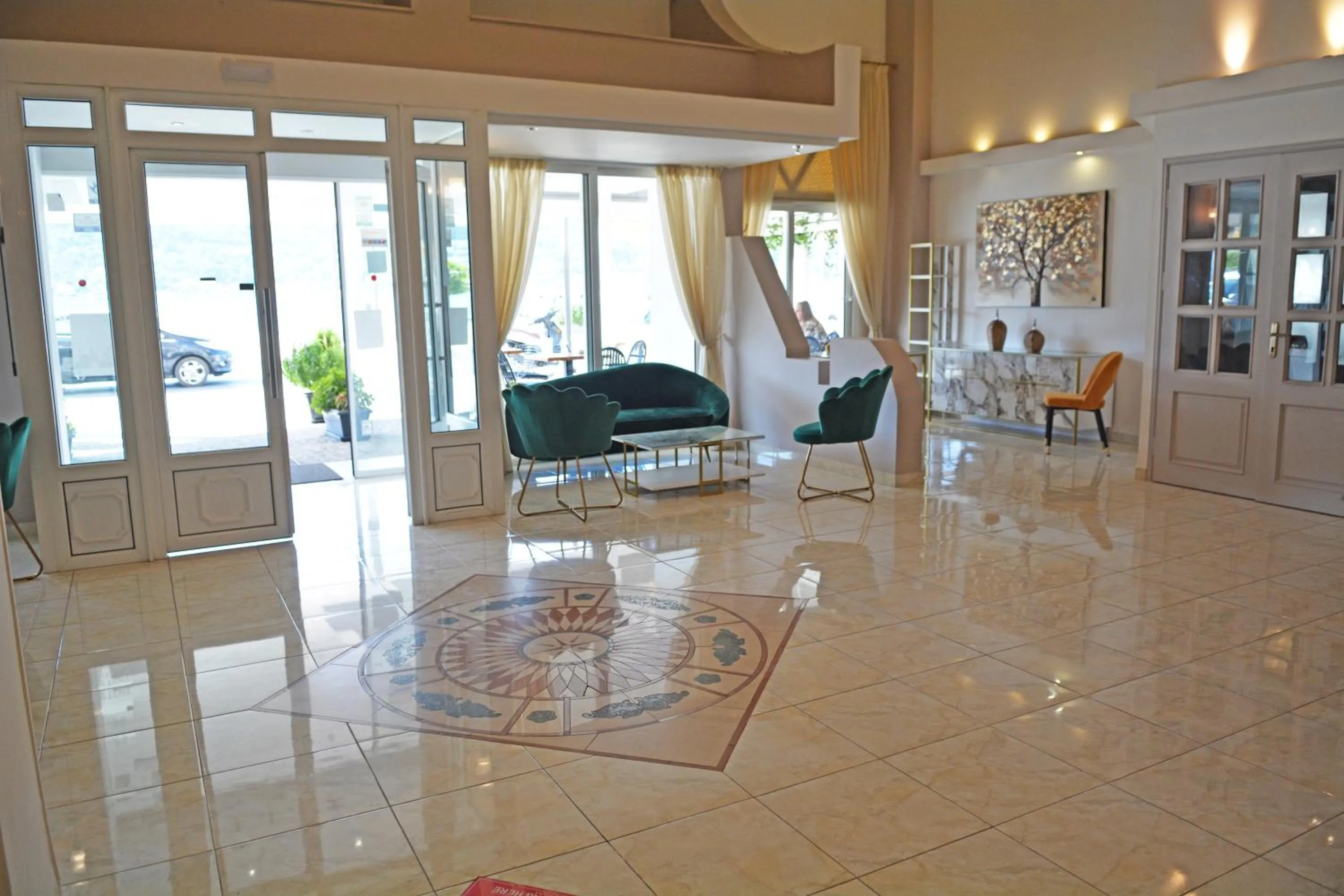 Seating area in Samos Hotel