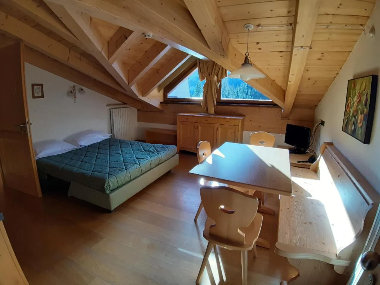 Living room, Bed in Residence Panorama