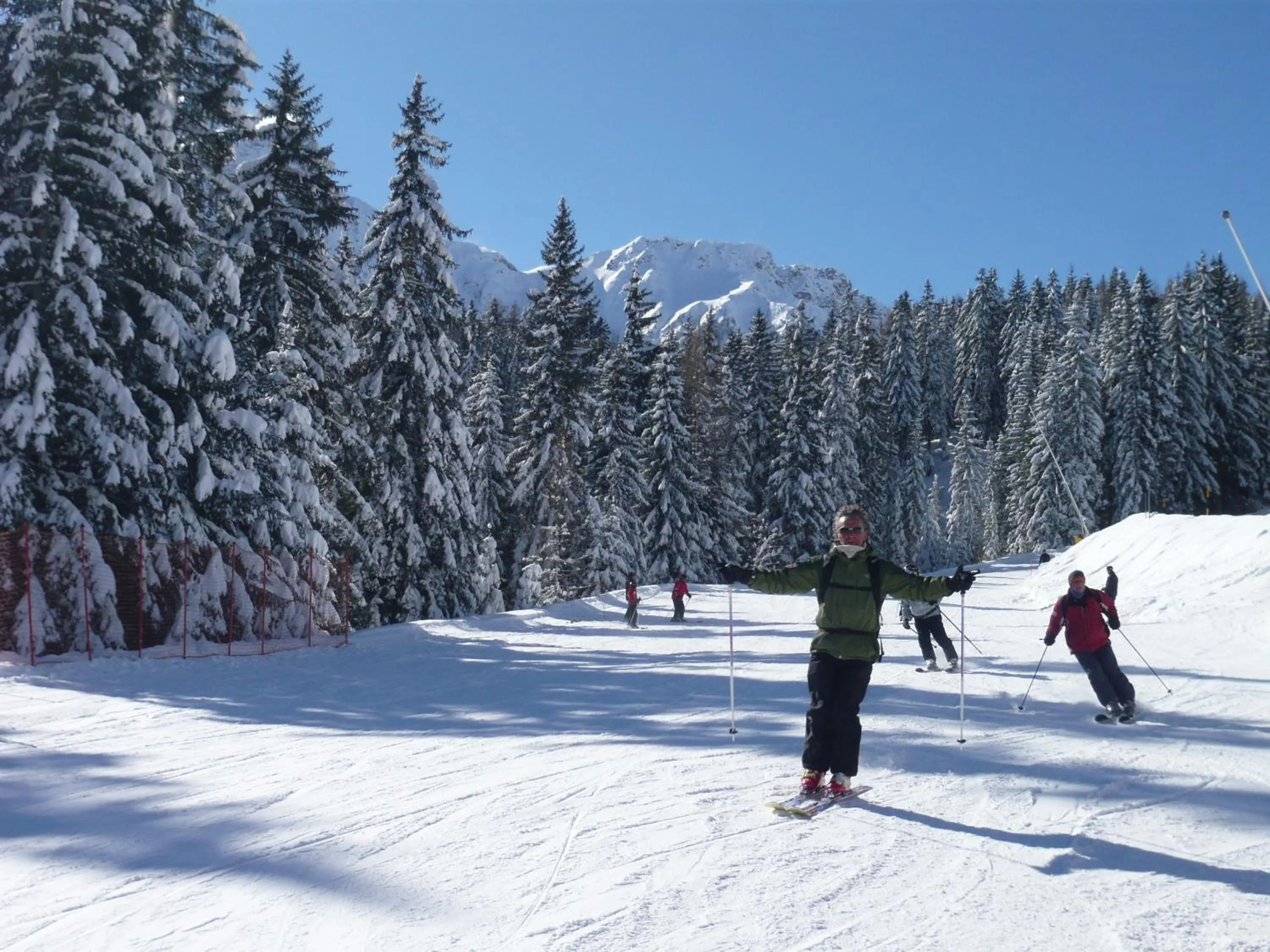 Skiing in Residence Panorama