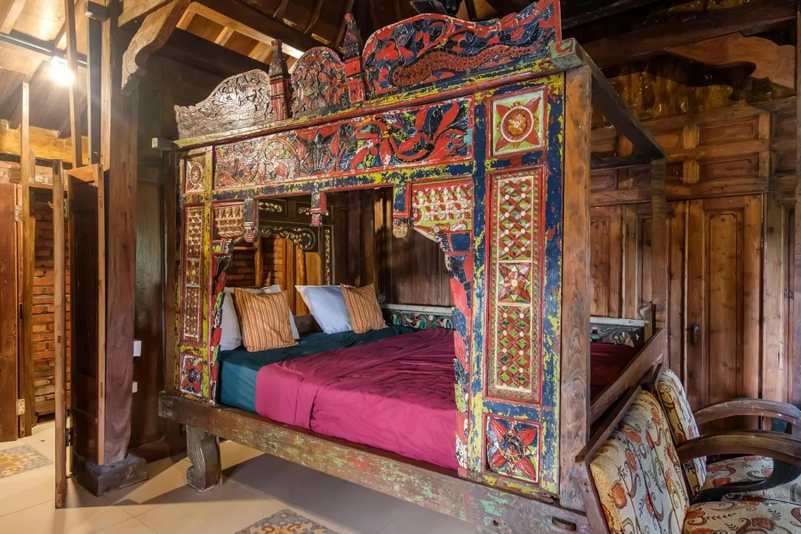 Bed in TwoSpaces Living at Bunga Desa, Jimbaran