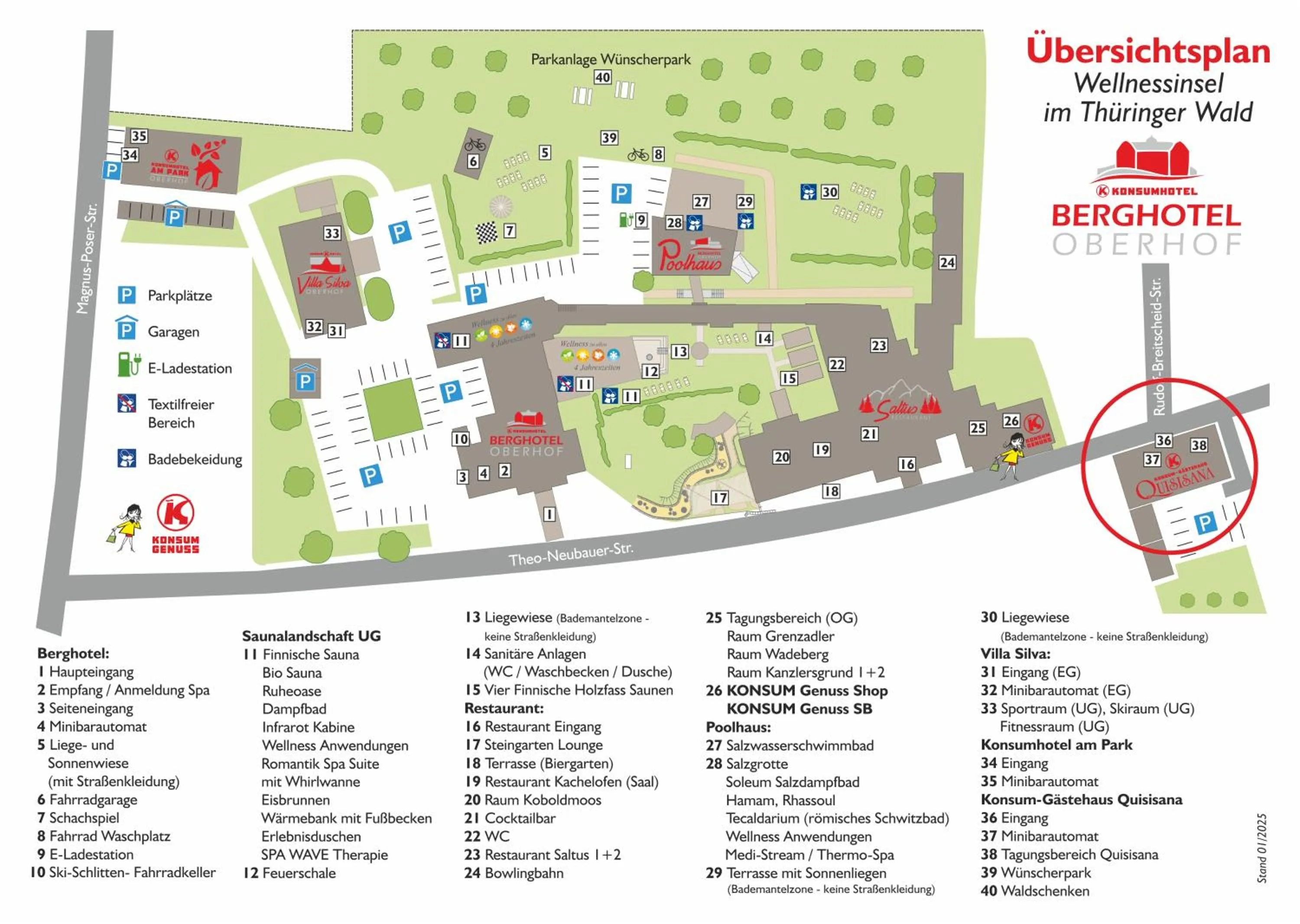 Floor plan in Konsum Gästehaus Quisisana - Oberhof