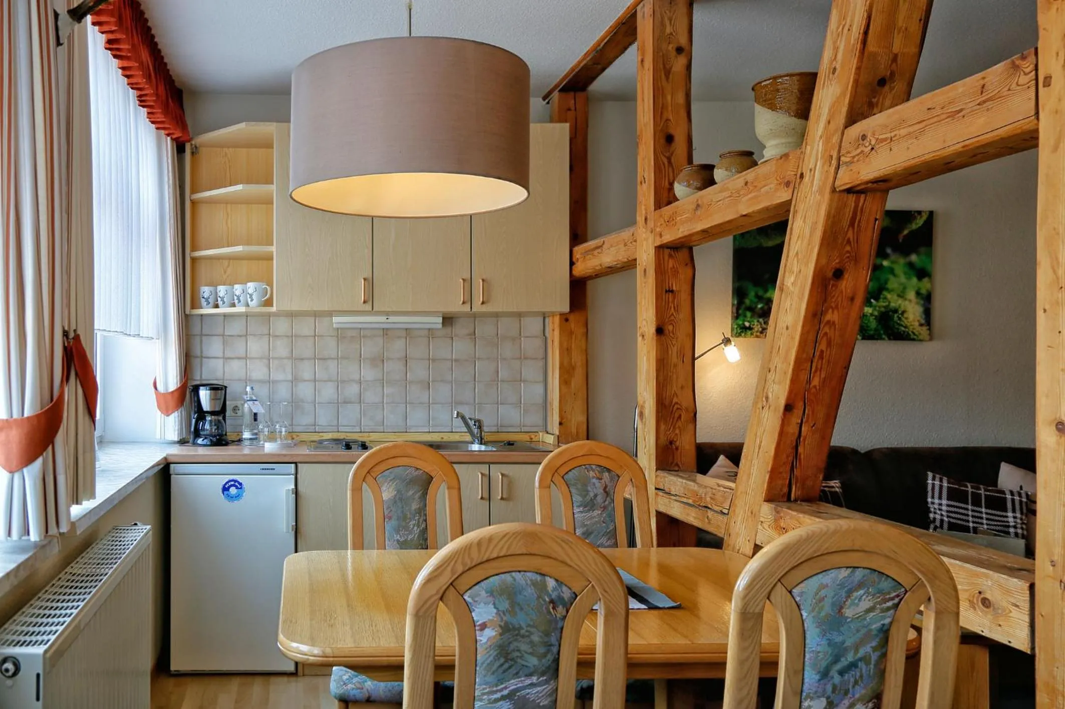 Kitchen or kitchenette in Konsum Gästehaus Quisisana - Oberhof