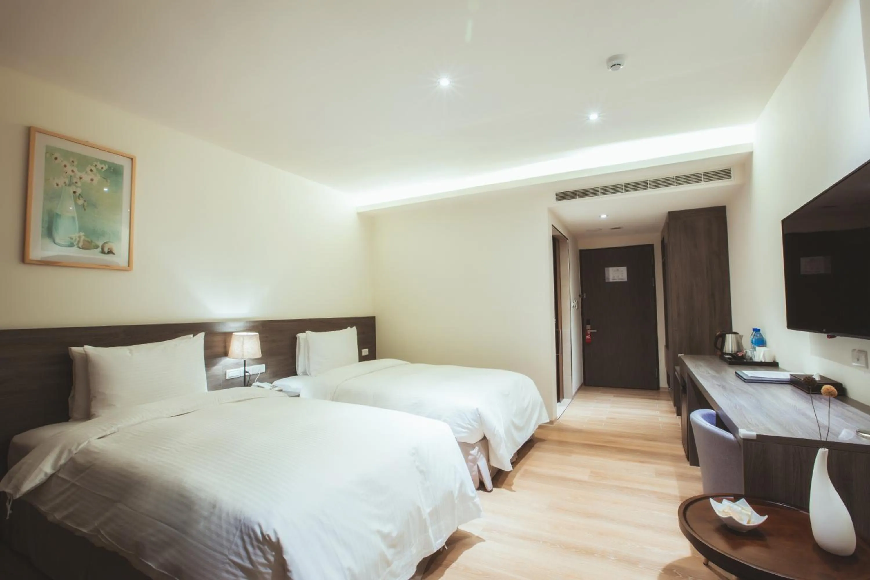 Bed in FangLiao Hotel