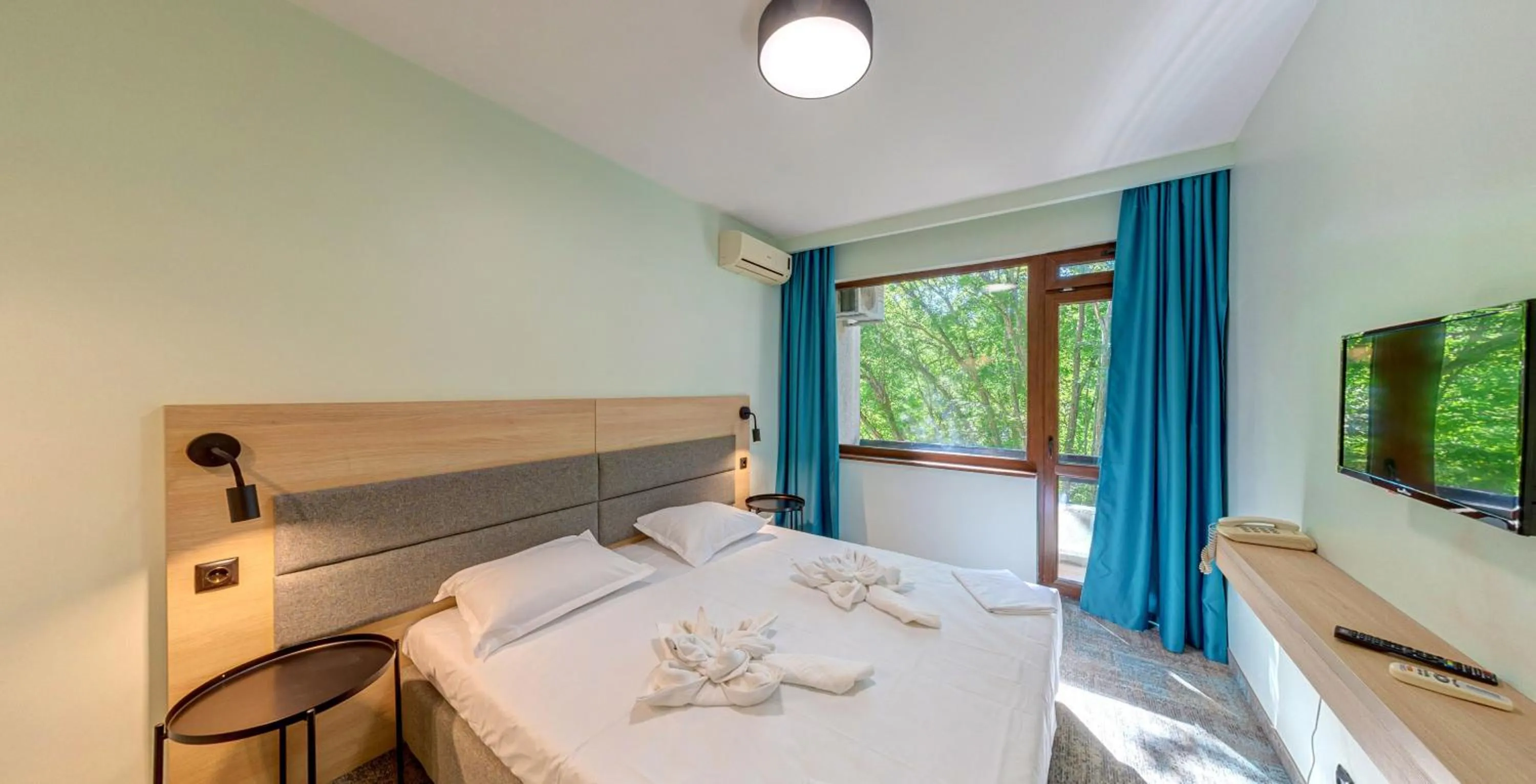 Bed in Hotel PRESLAV