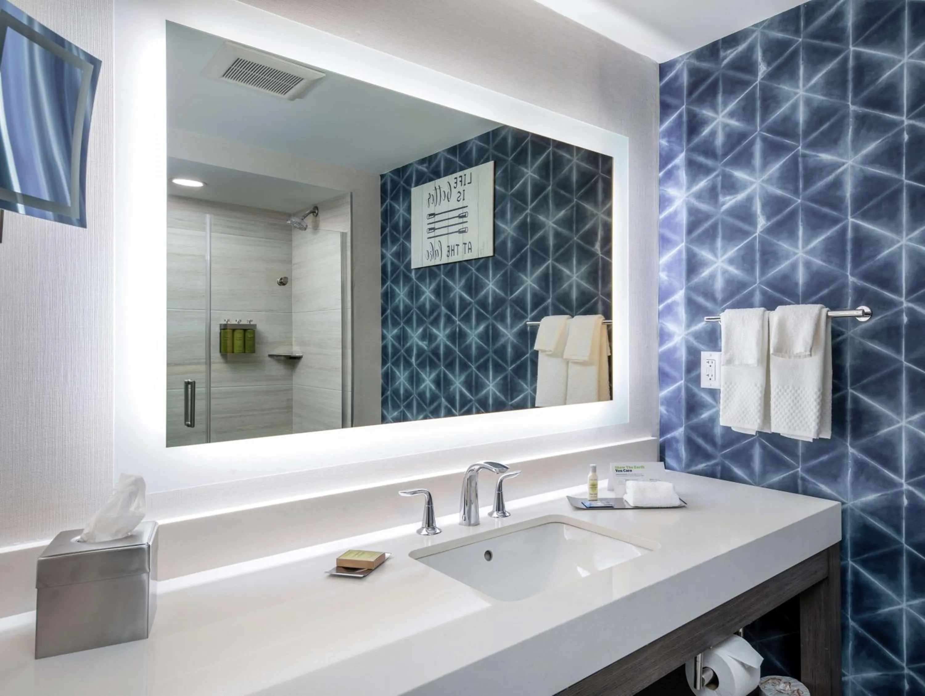 Shower in DoubleTree by Hilton Hot Springs