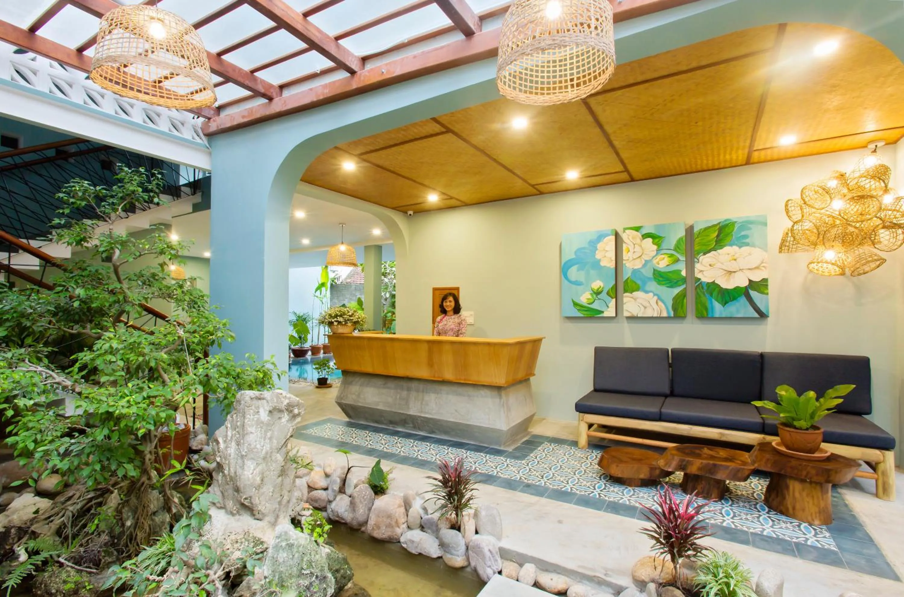 Lobby or reception in Villa De Campagne Hoi An- Boutique homestay with pool and family soul