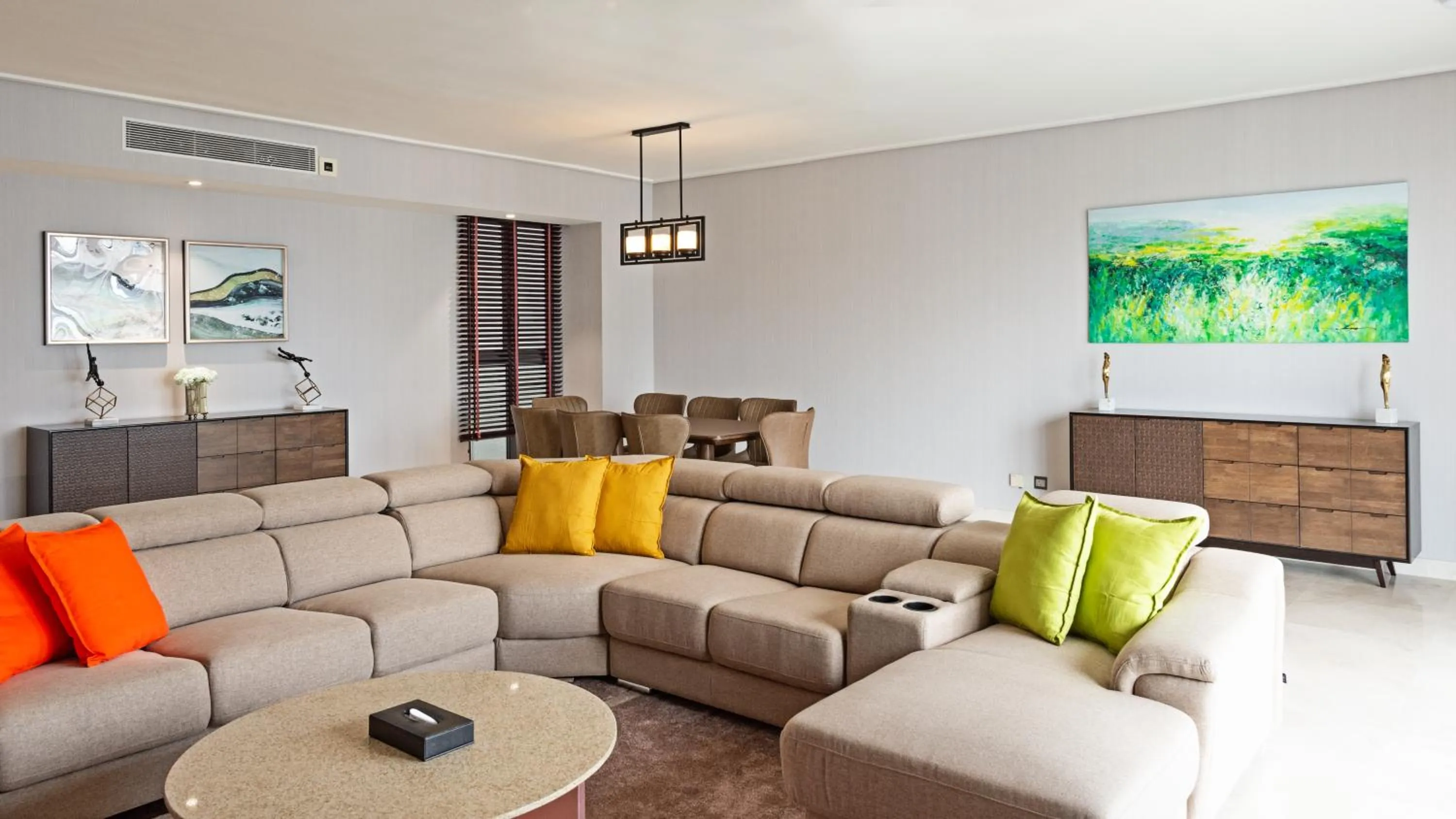 Living room in TRILLION SUITES by SLG