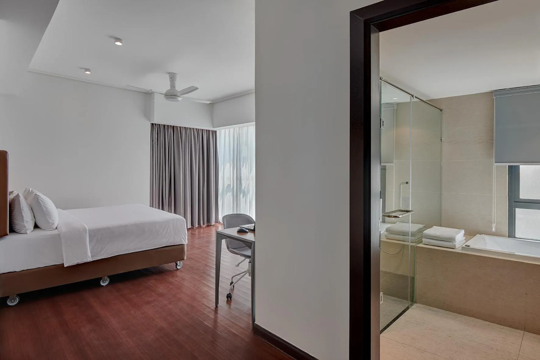 Bed in TRILLION SUITES by SLG