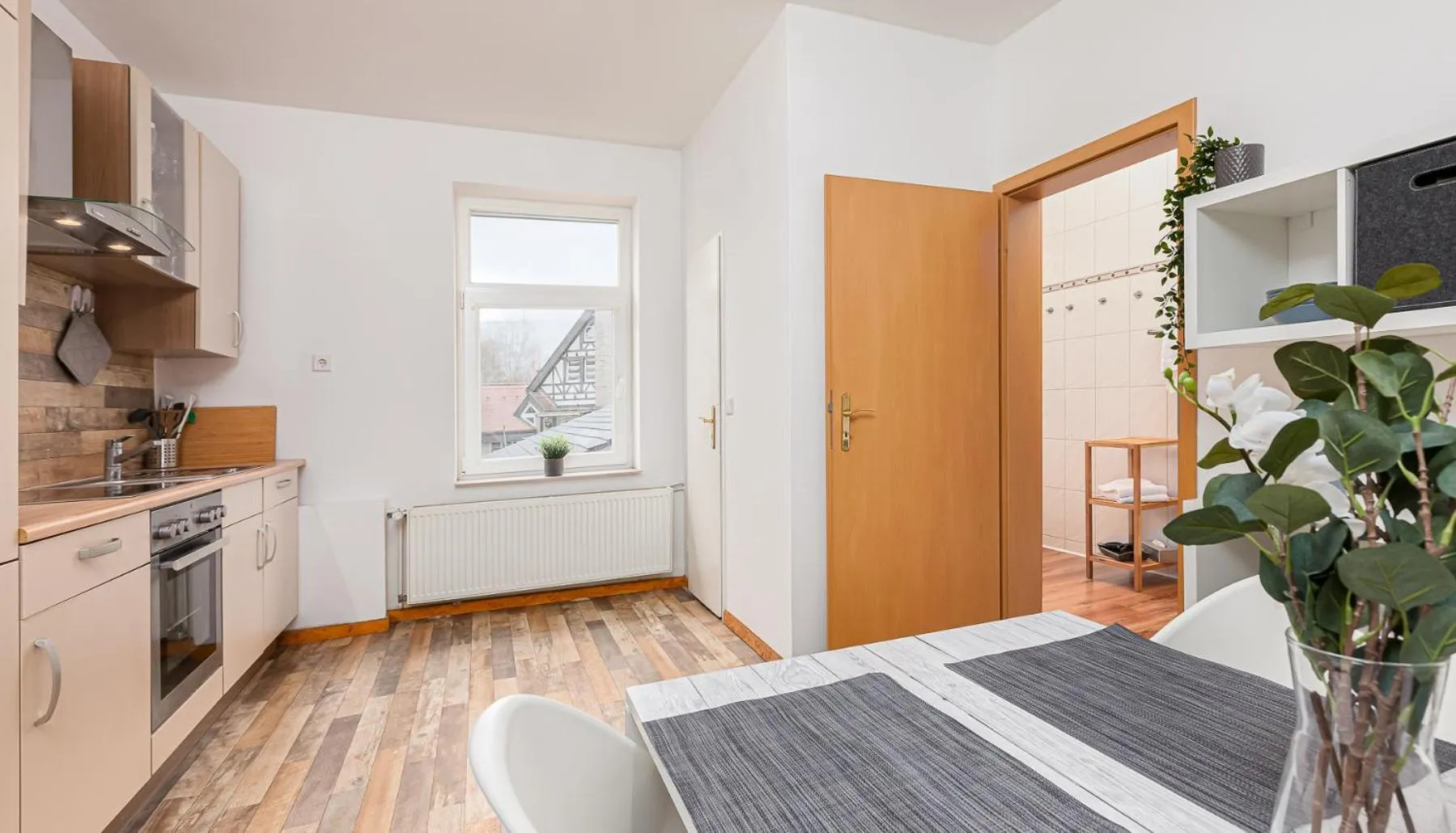 Kitchen or kitchenette in Hotel Rutherbach