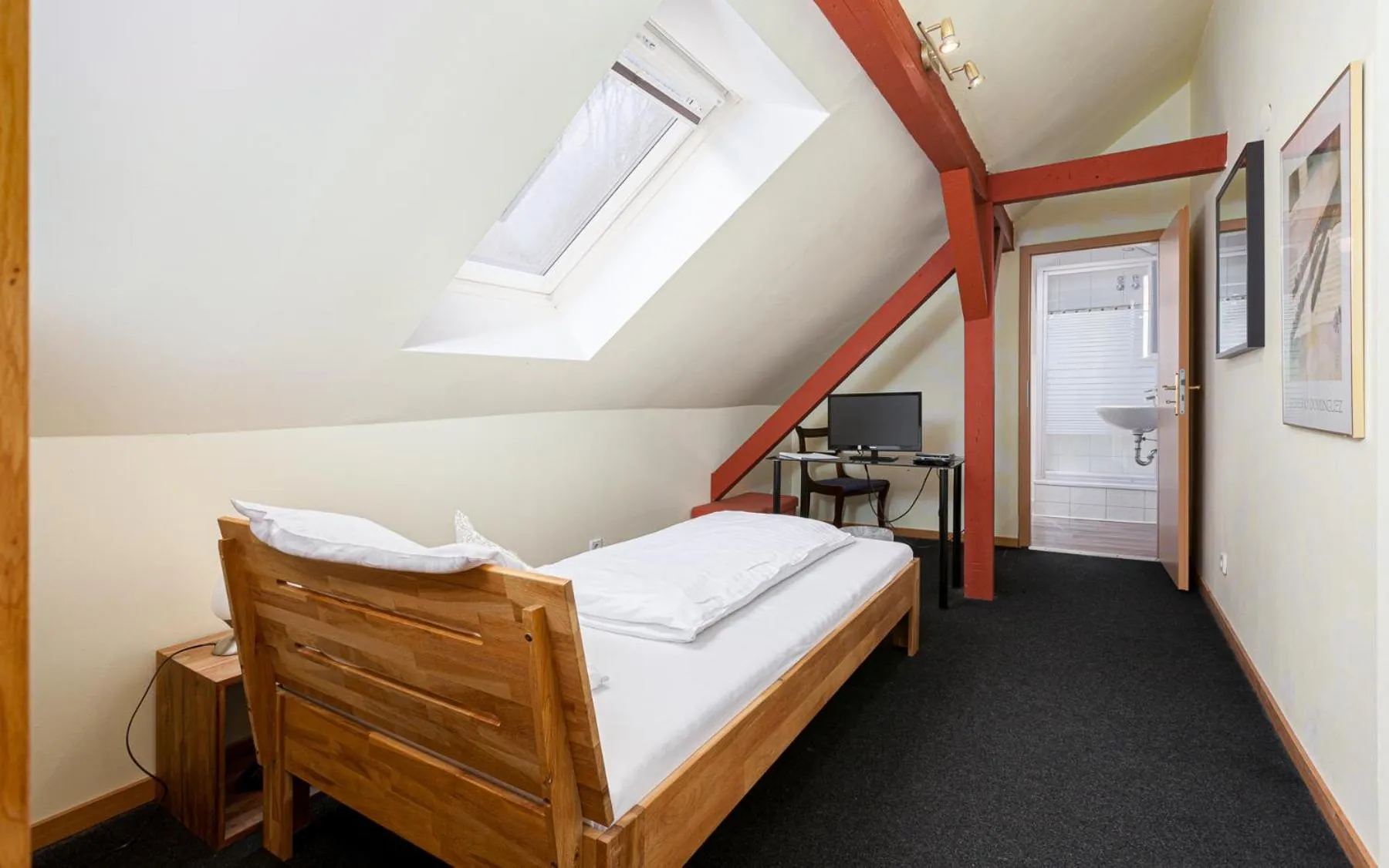 Bed in Hotel Rutherbach