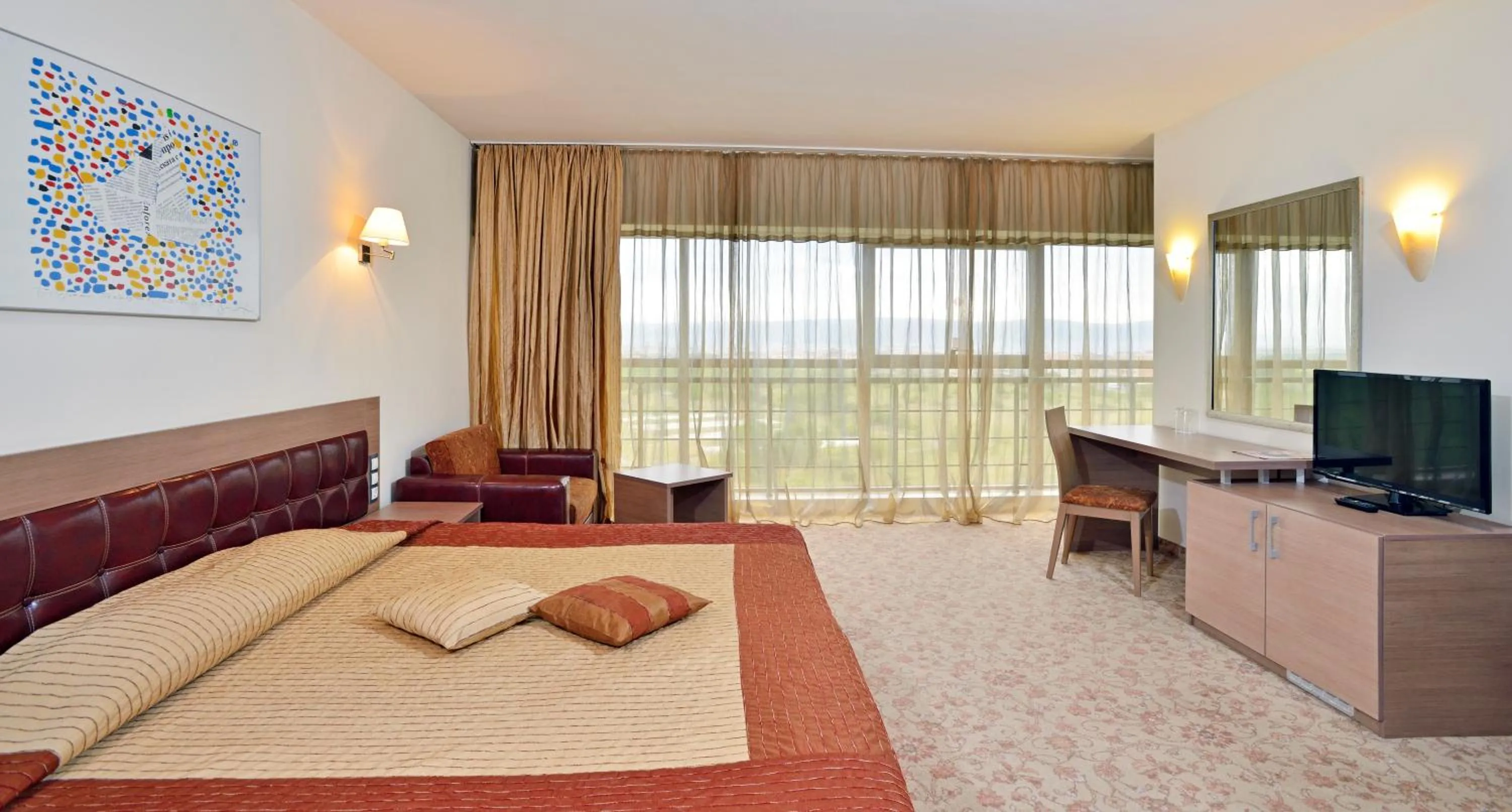 Bedroom, Bed in Sol Nessebar Palace All Inclusive