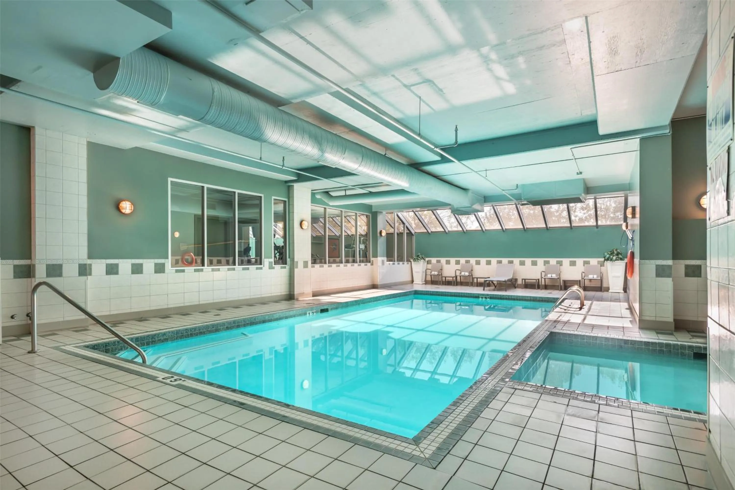 Pool view in Best Western PLUS Calgary Centre Inn