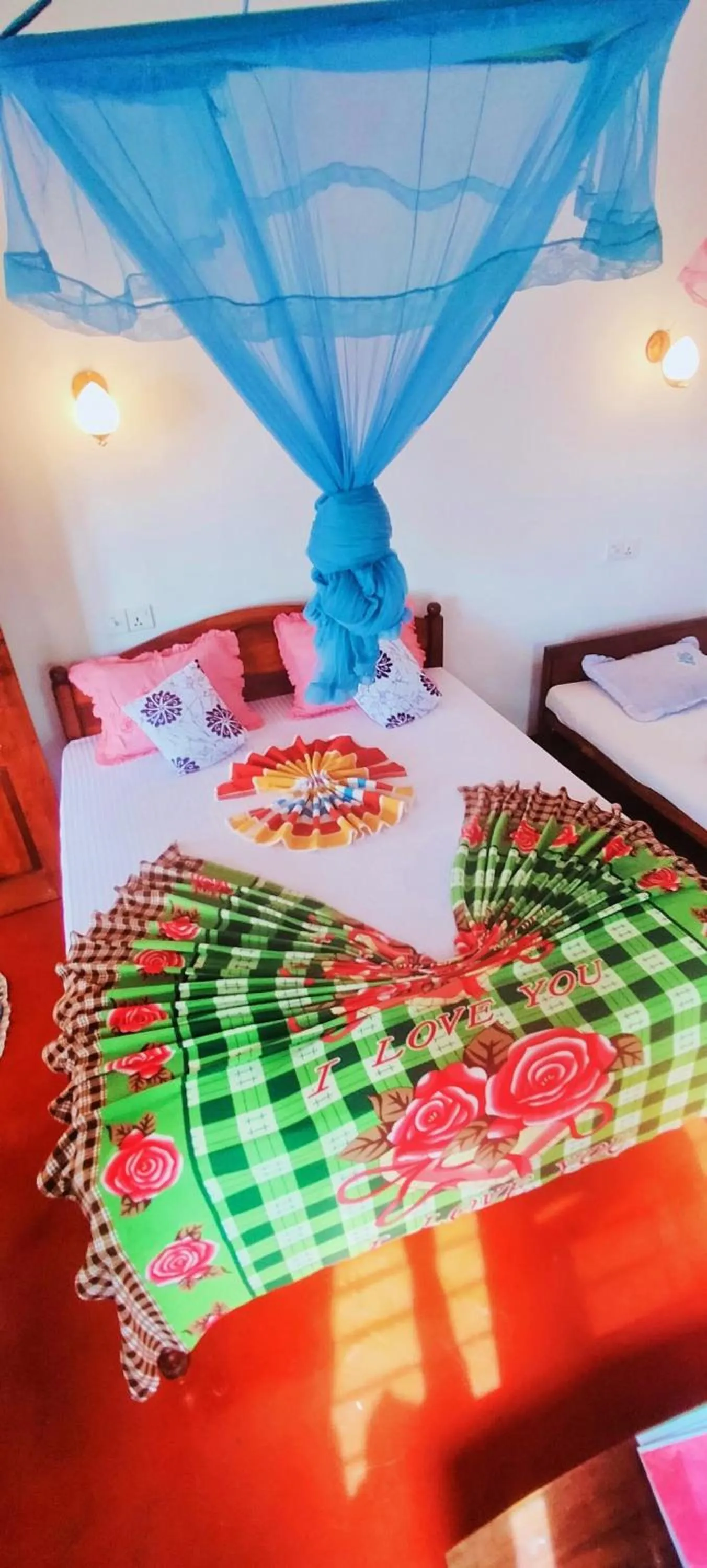 Bed in Malithis lodge