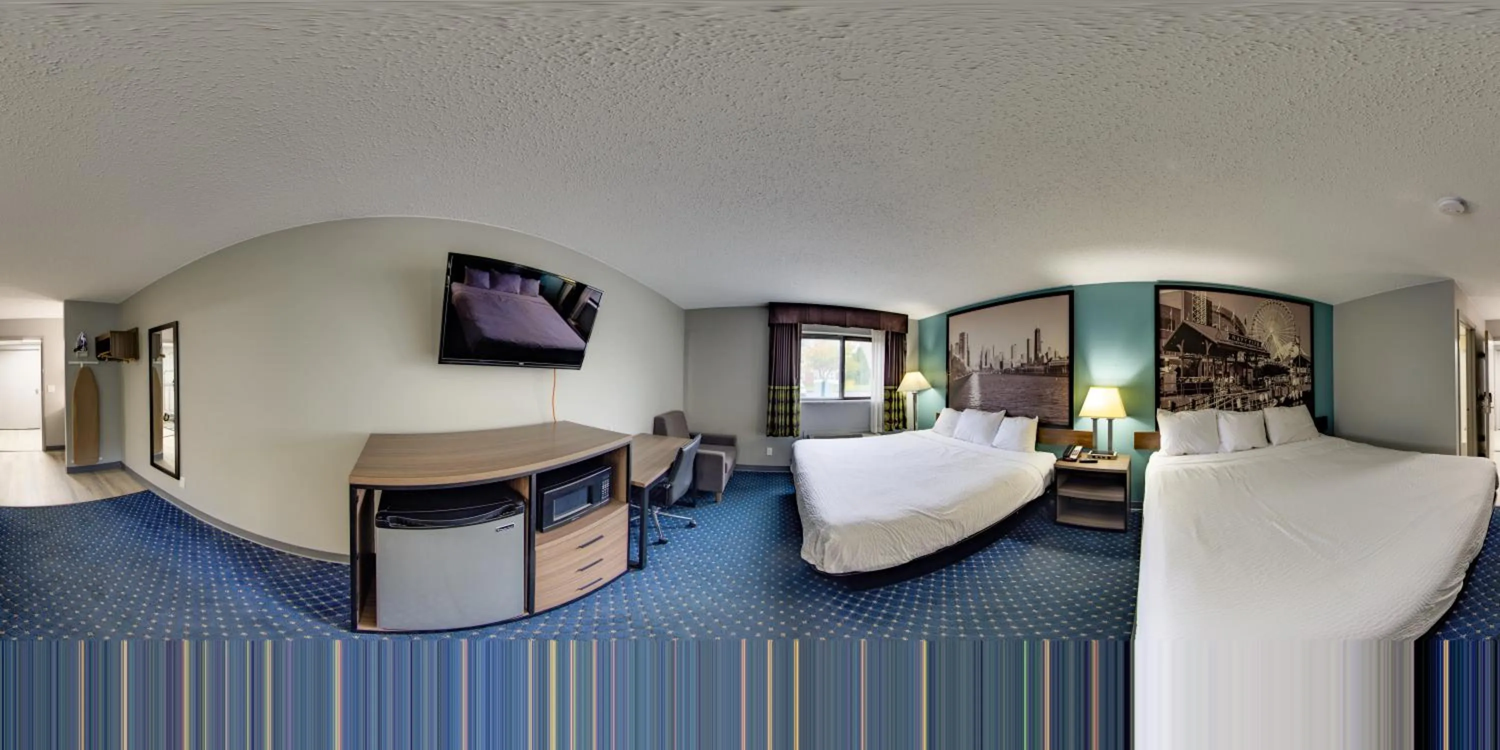 Bed in Super 8 by Wyndham Rockford I-90 Casino District