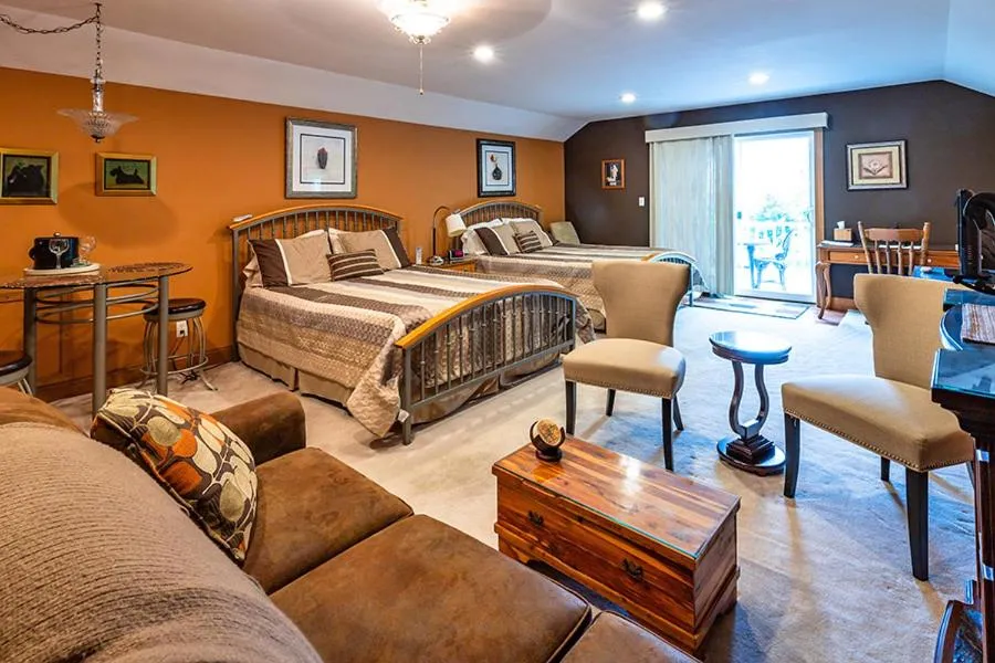 Bed in Scottish Bed & Breakfast