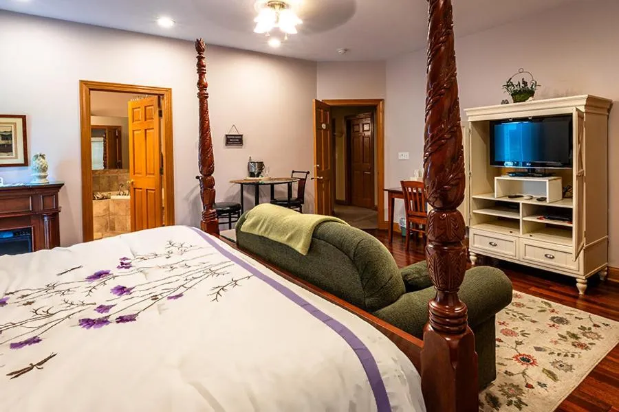 Bed in Scottish Bed & Breakfast