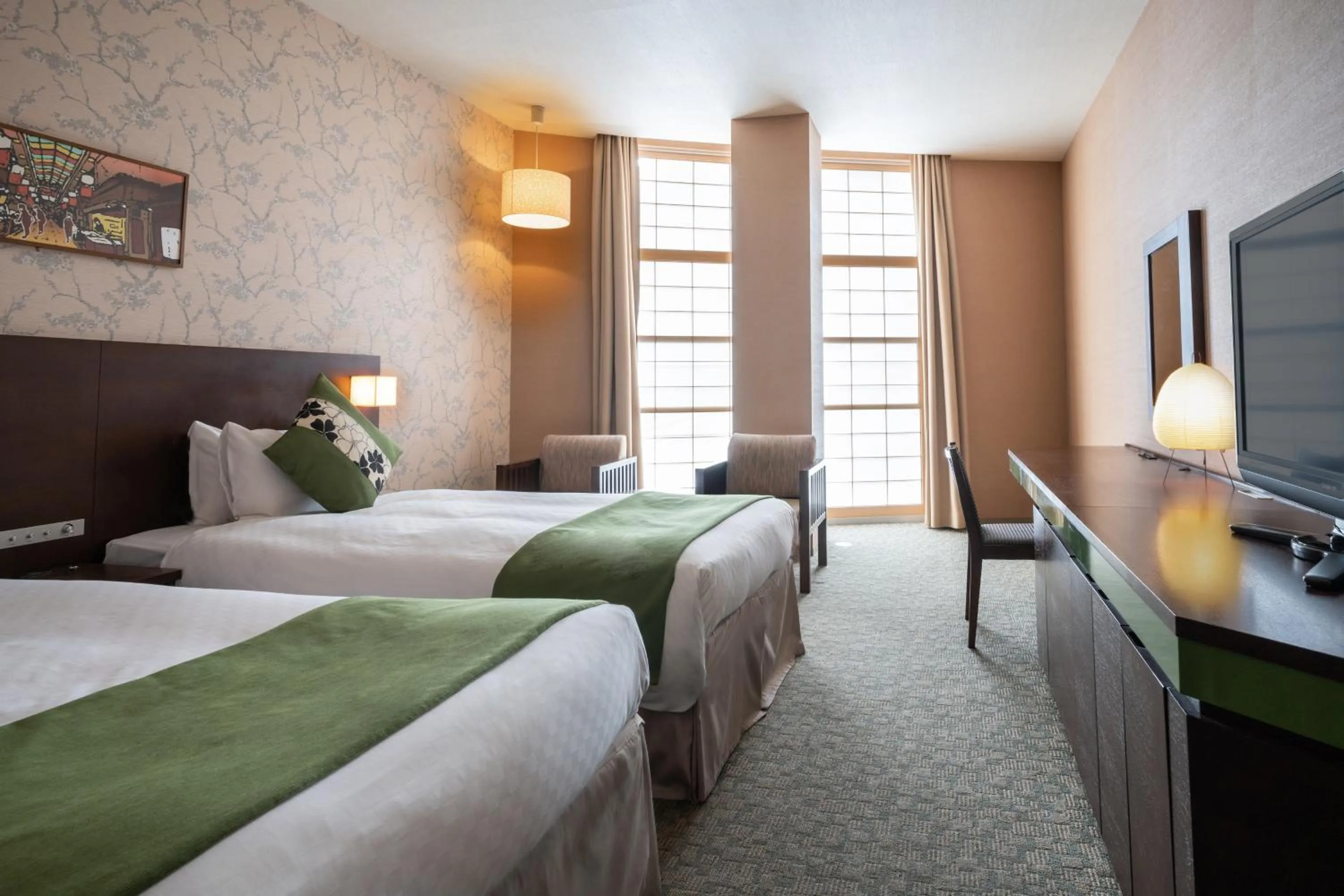 Bed in Hotel Vista Premio Kyoto Kawaramachi St