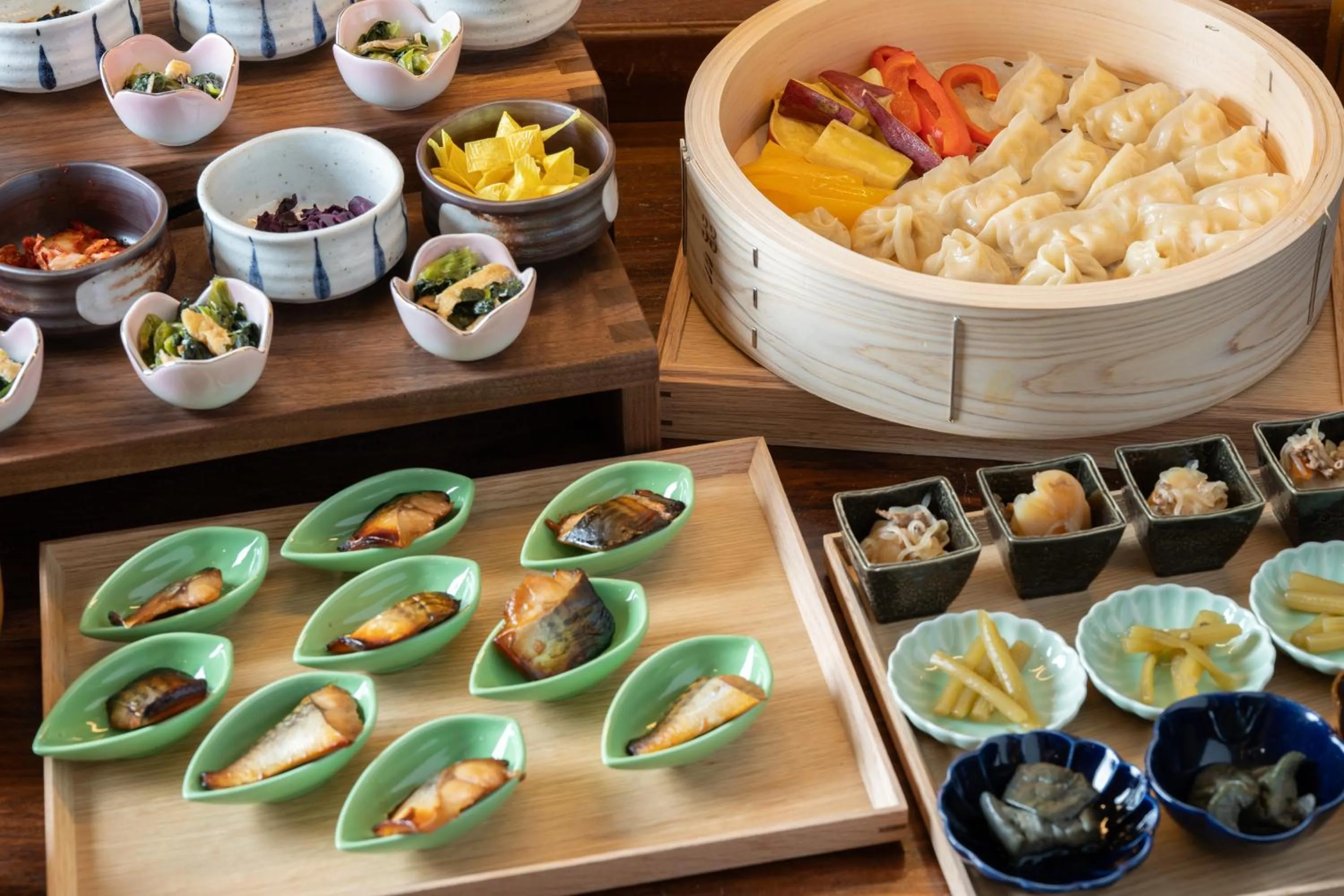 Buffet breakfast in Hotel Vista Premio Kyoto Kawaramachi St