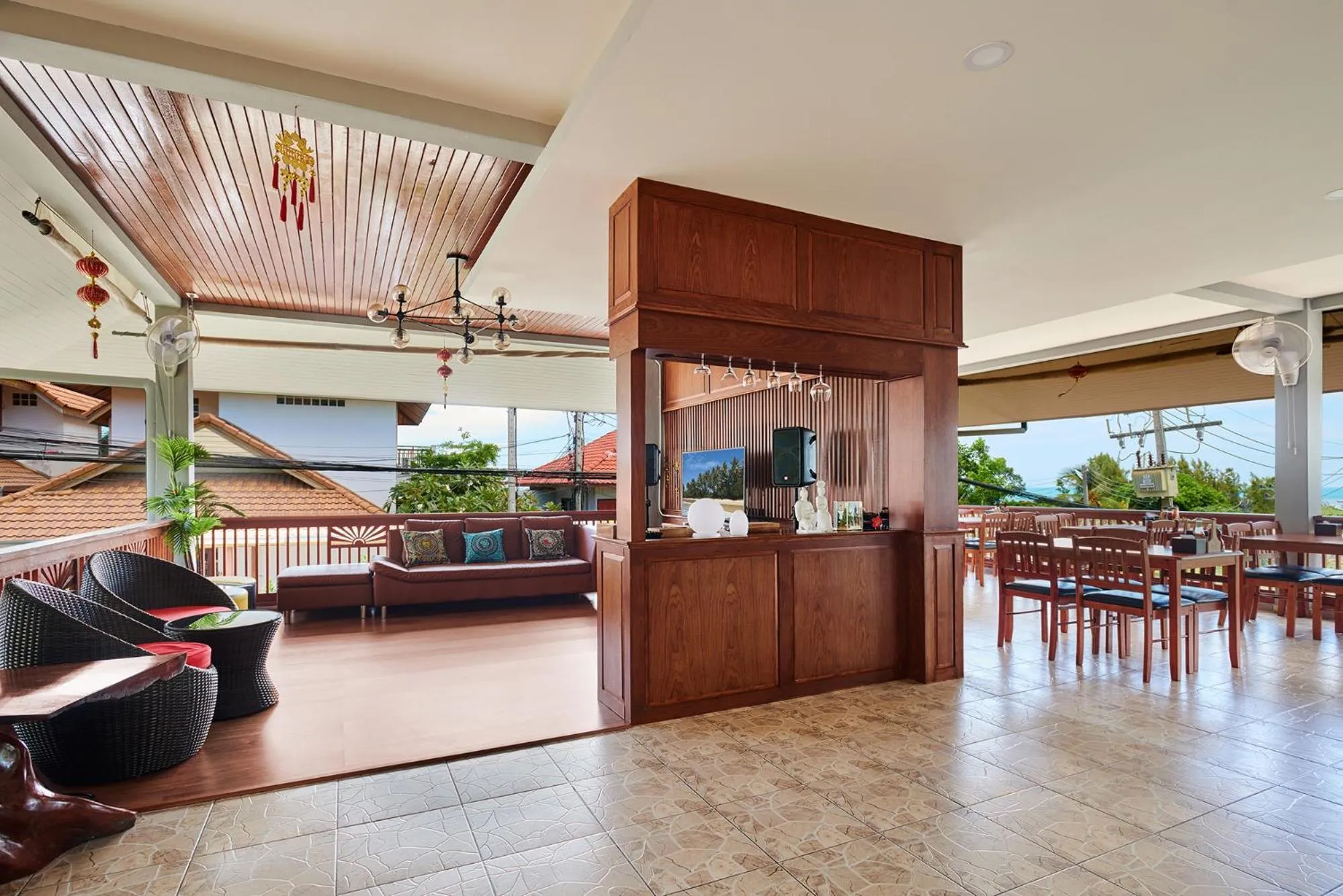 Living room in Samui Reef View Resort