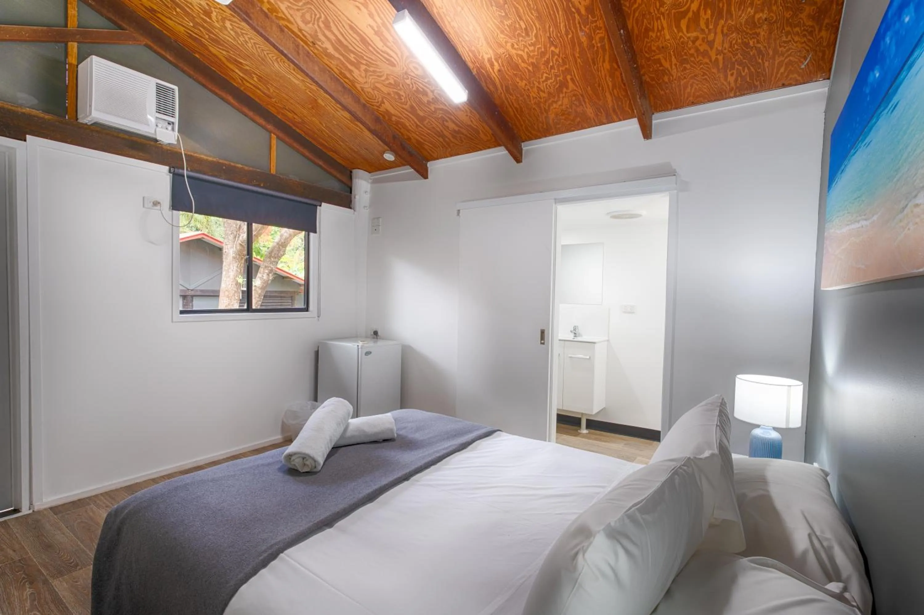 Bathroom, Bed in PK's Jungle Village