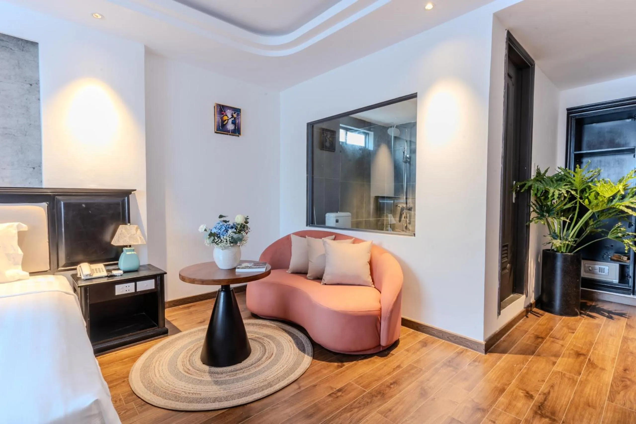 Bed in Cosmo Park Hotel