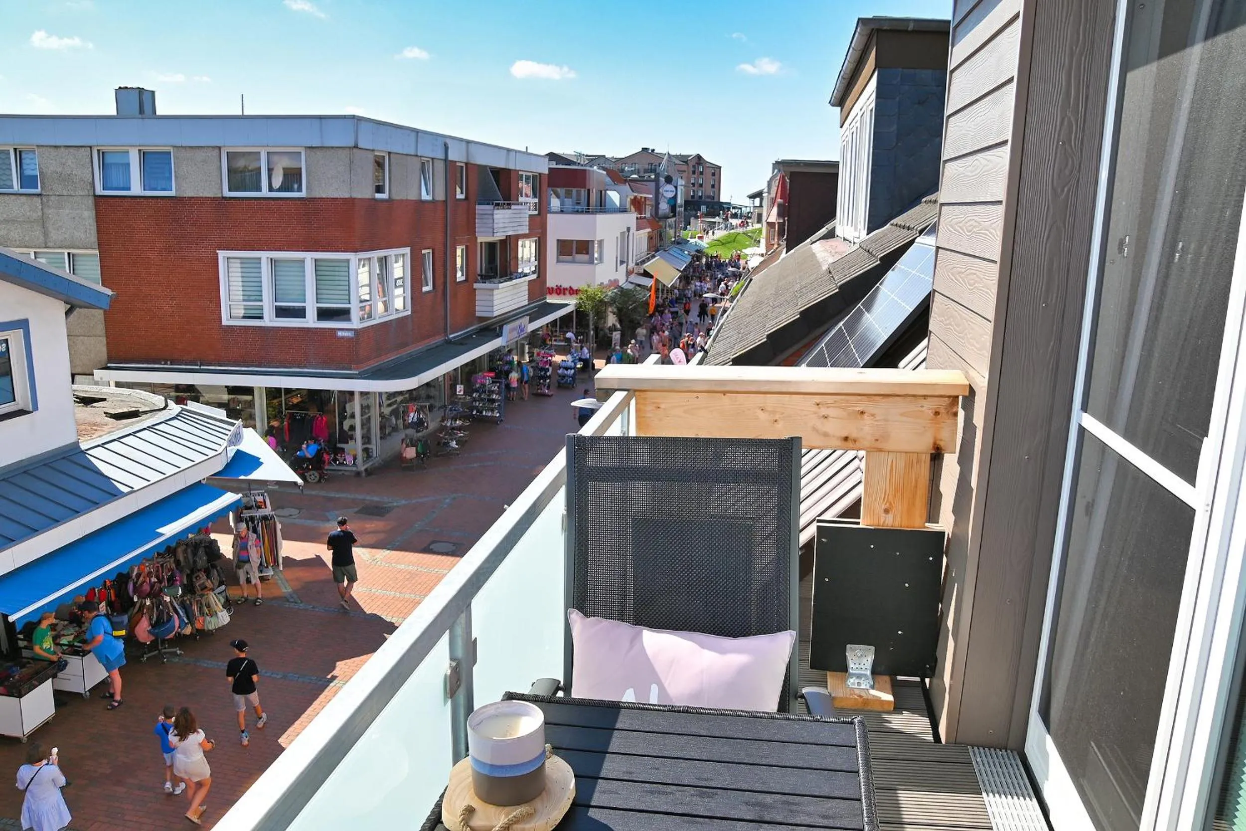 Balcony/Terrace in Ferienwohnung NORDIA Allee und See