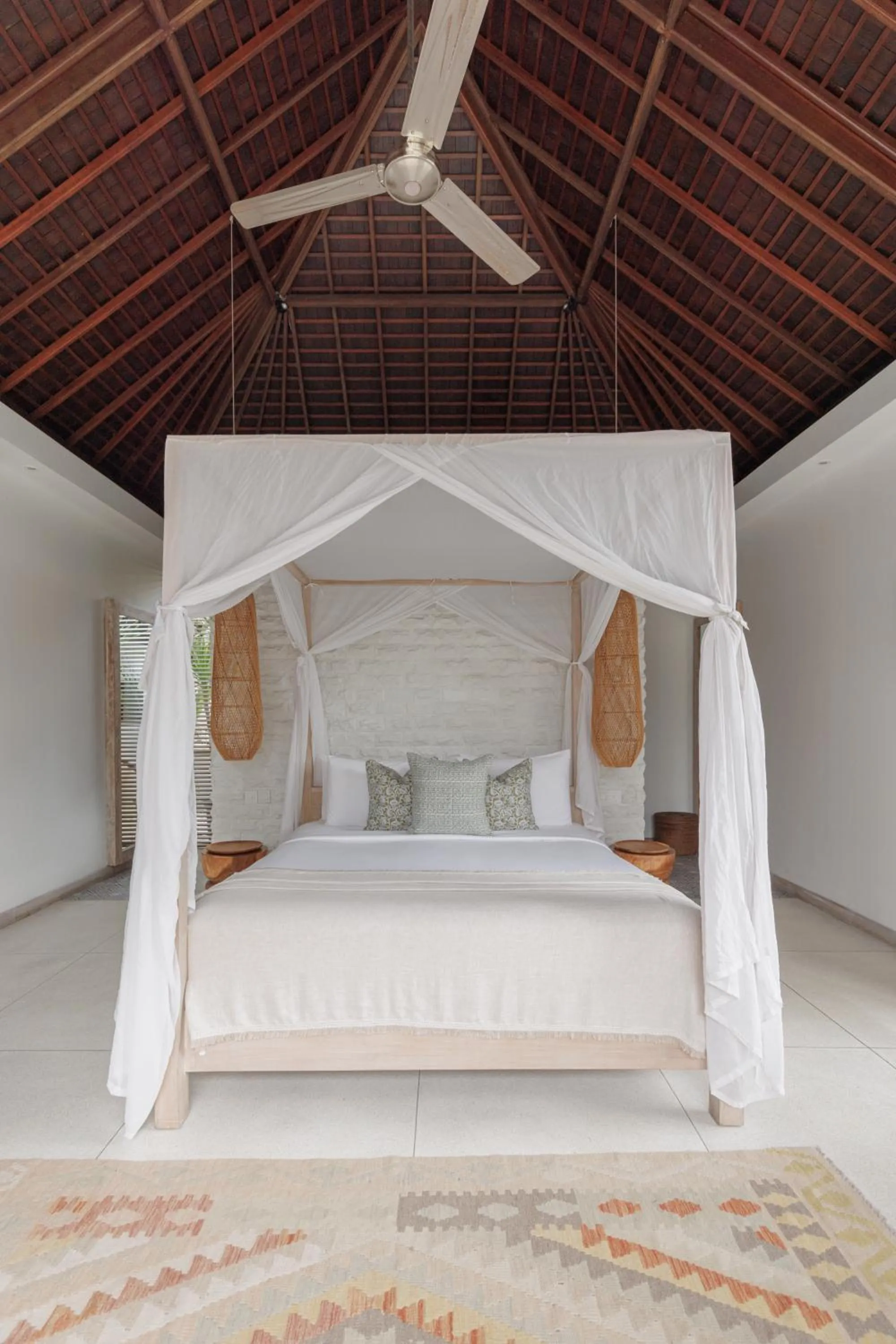 Bed in Chandra Bali Villas