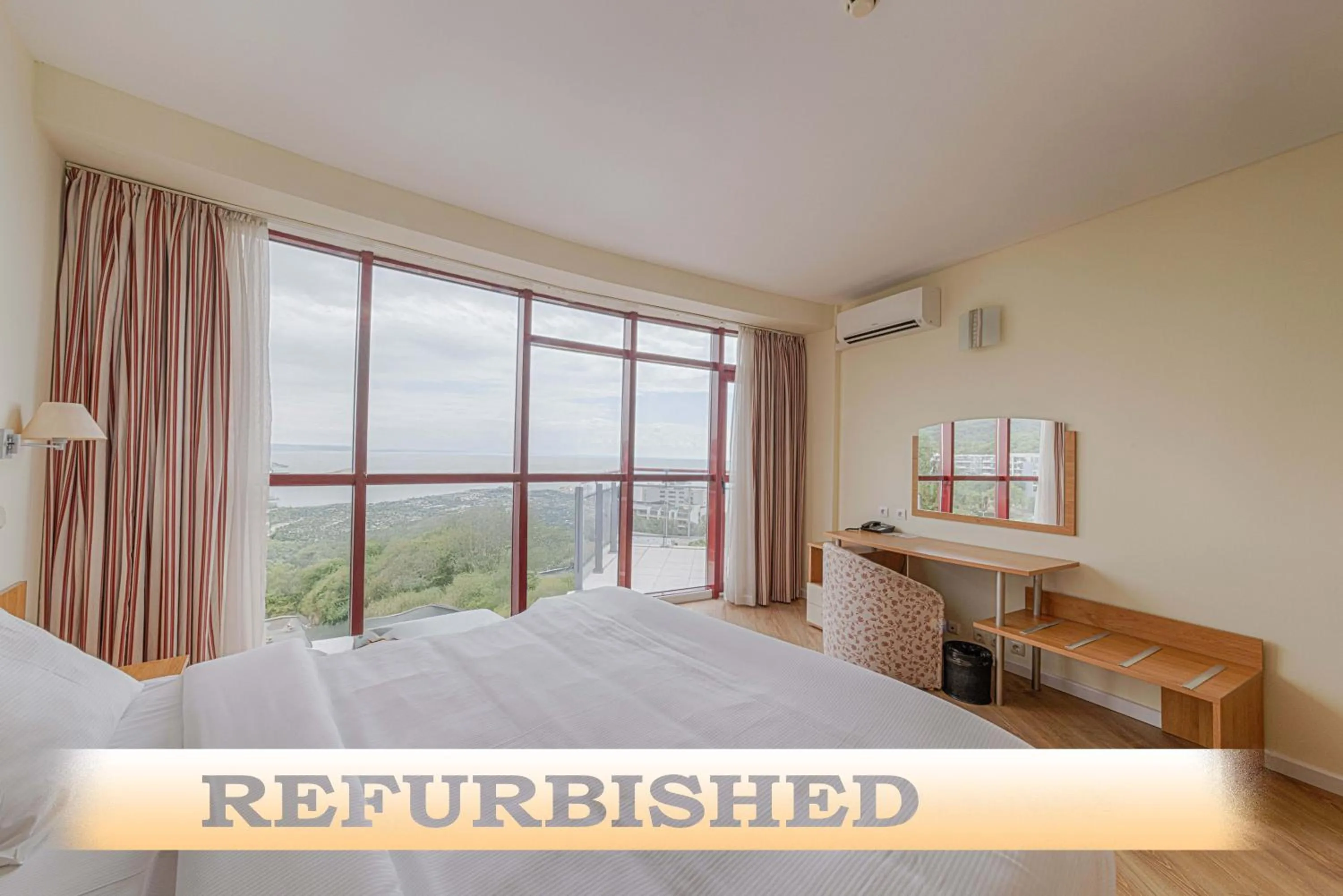 Bed in Helios Spa Hotel- All Inclusive , Newly Refurbished Rooms with Private AC, Pools and Water Fun for Kids