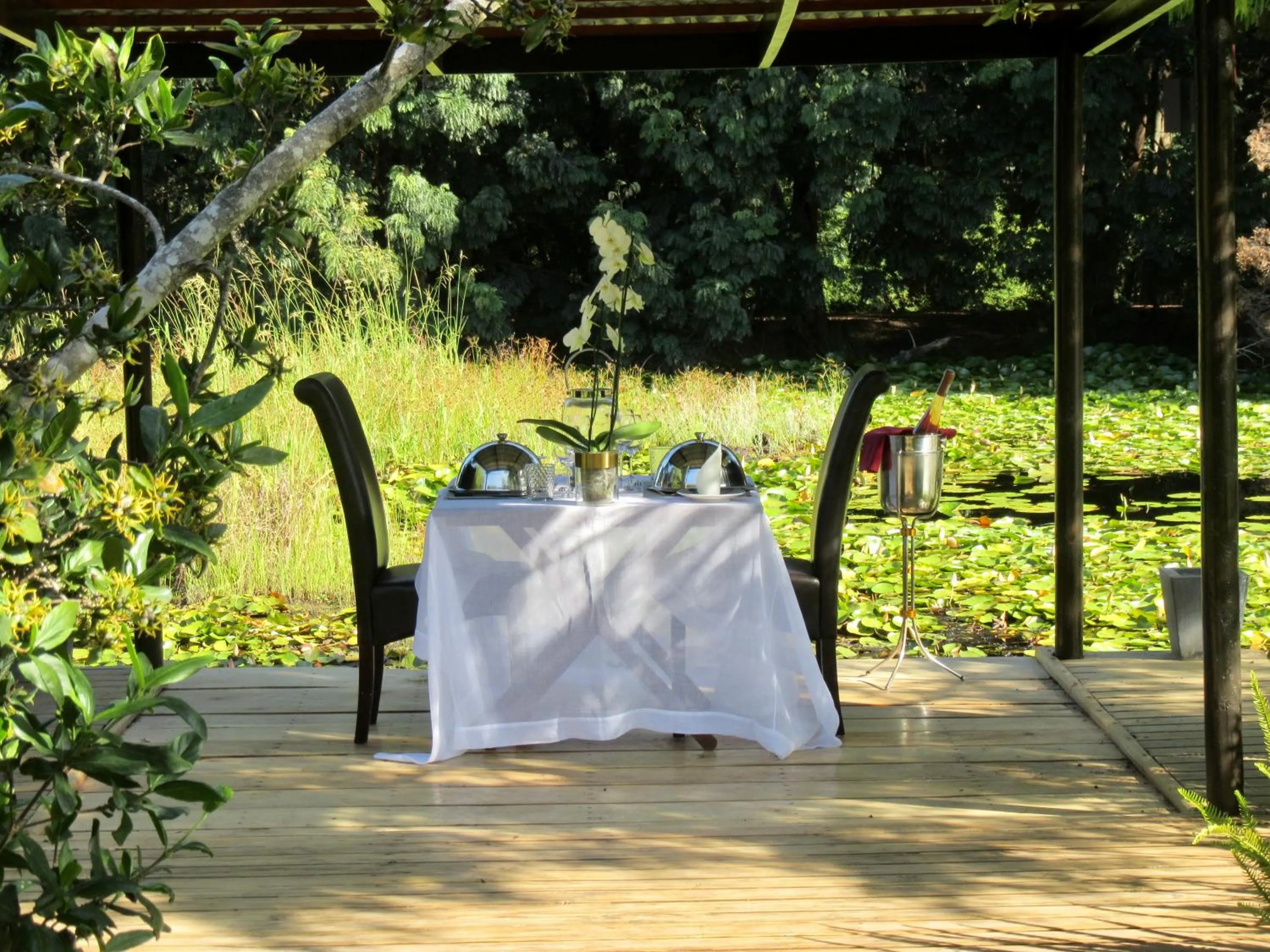 Patio in Lily Pond Country Lodge