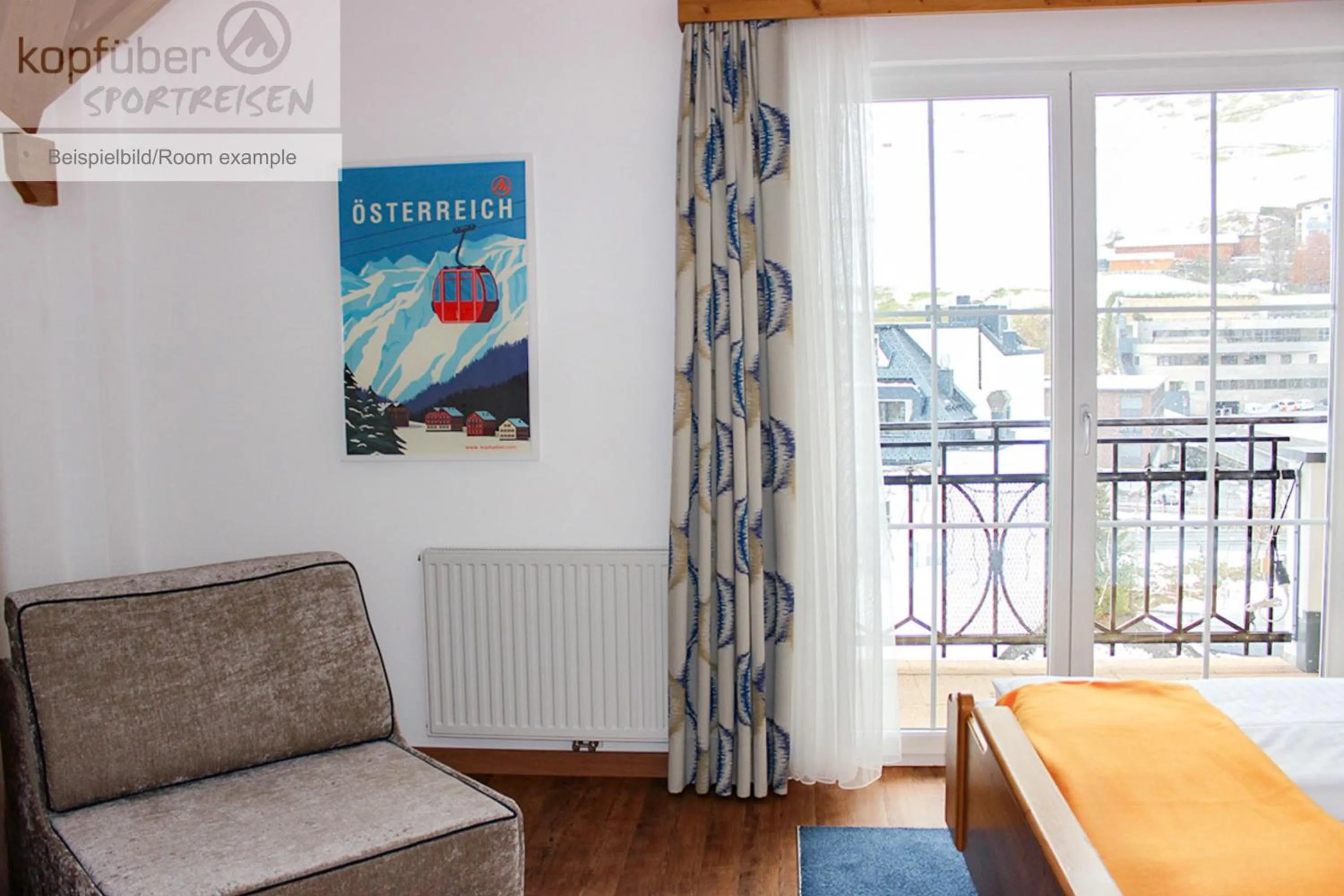 Bed in Sporthotel Daniel