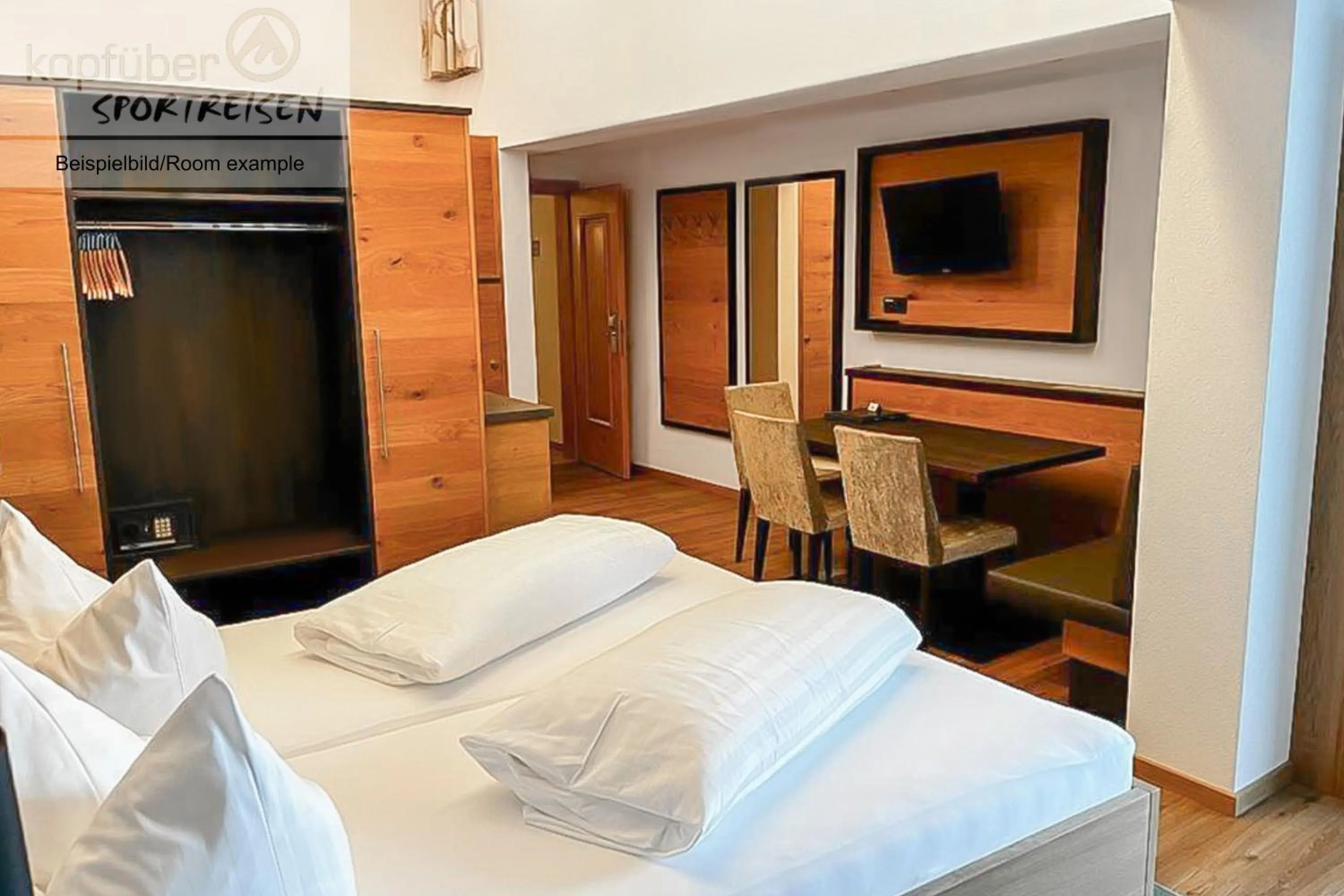 Bed in Sporthotel Daniel