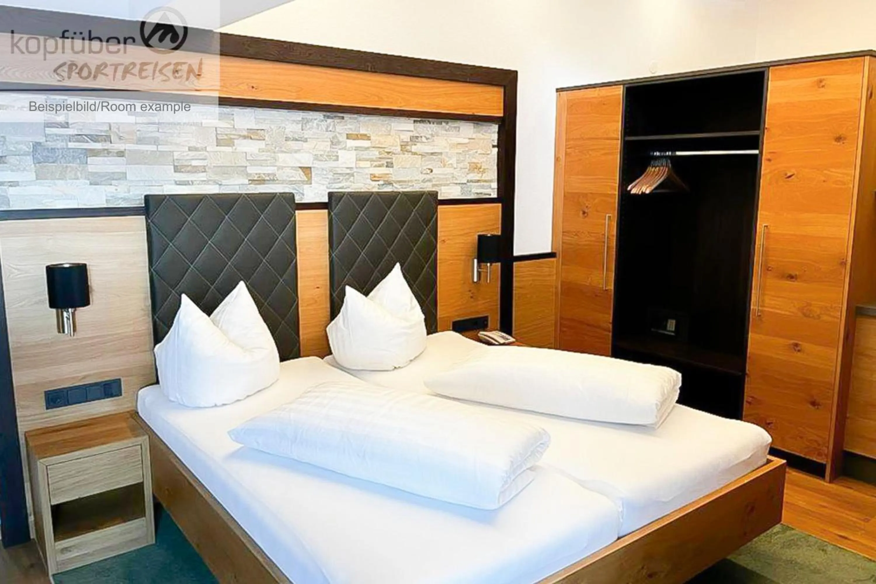 Bed in Sporthotel Daniel