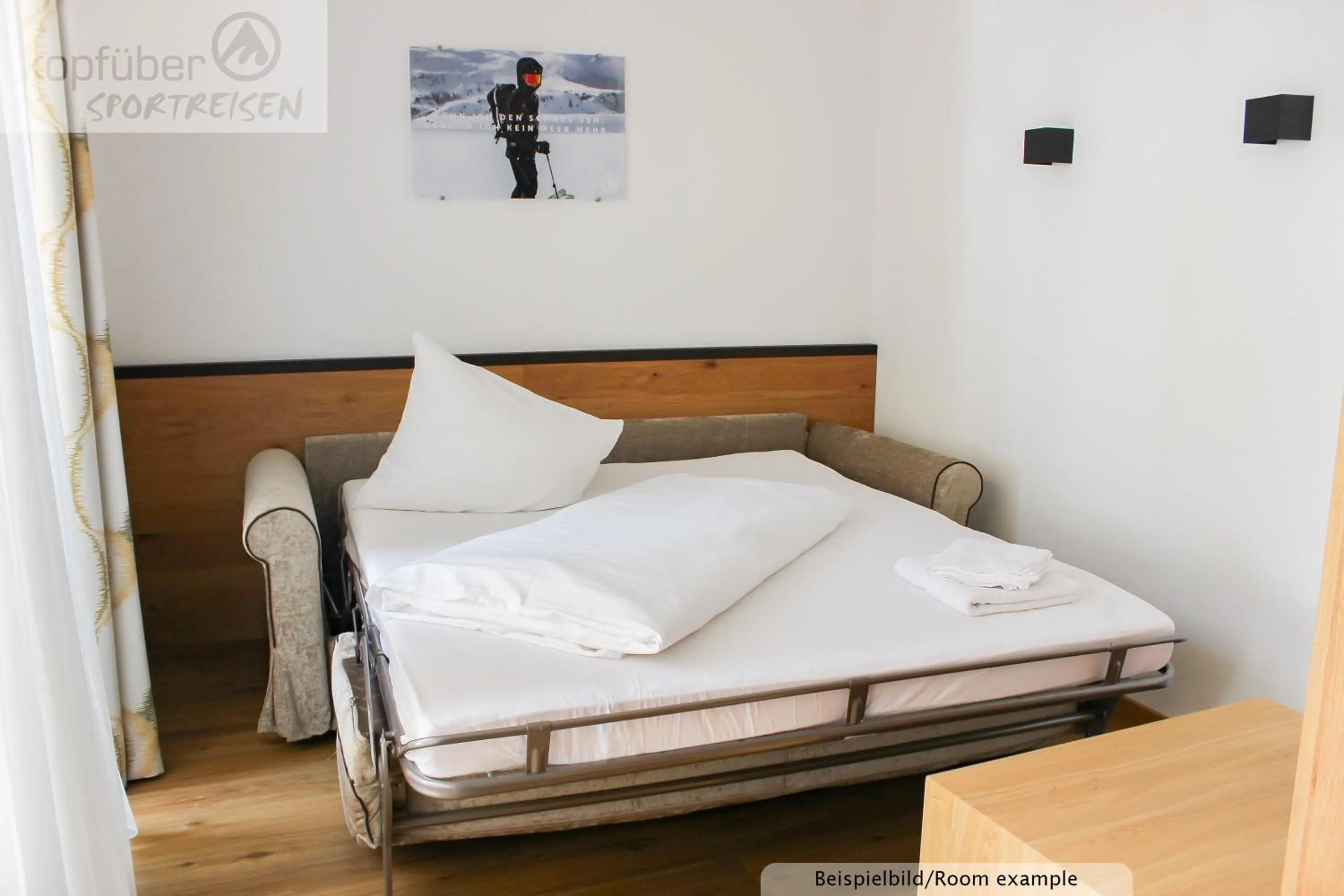 Bed in Sporthotel Daniel