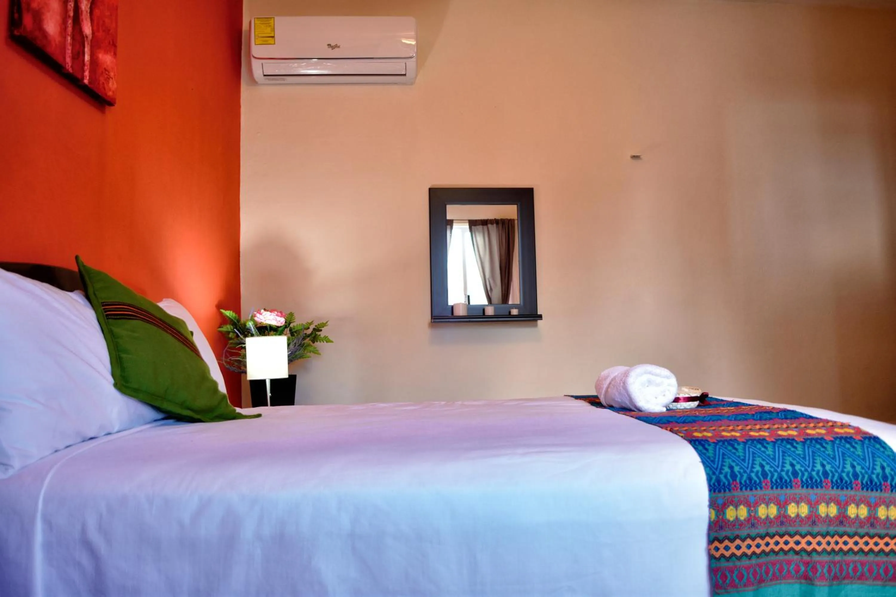 Decorative detail, Bed in Balamku Hotel Petit