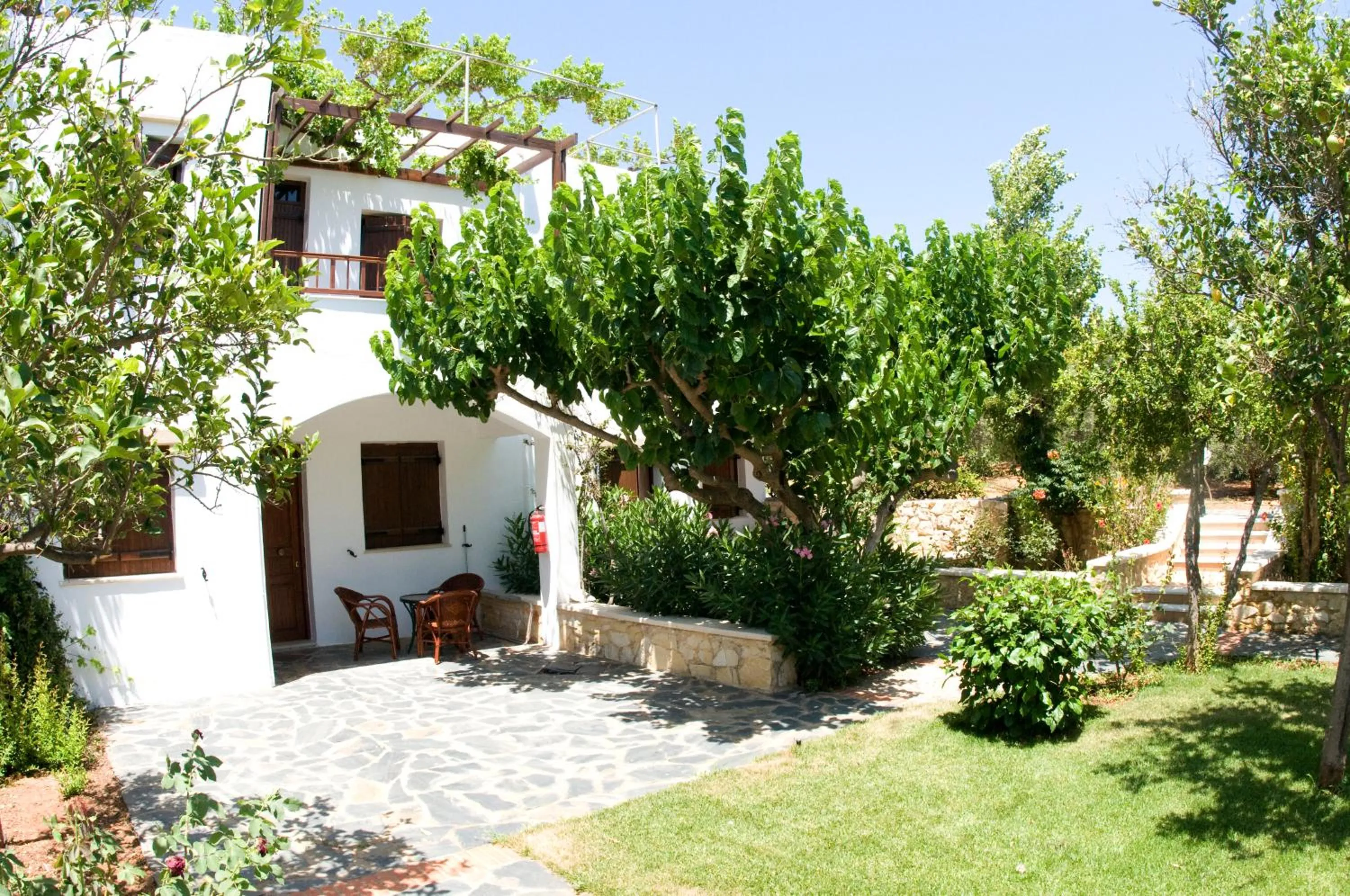 Patio in Alianthos Suites