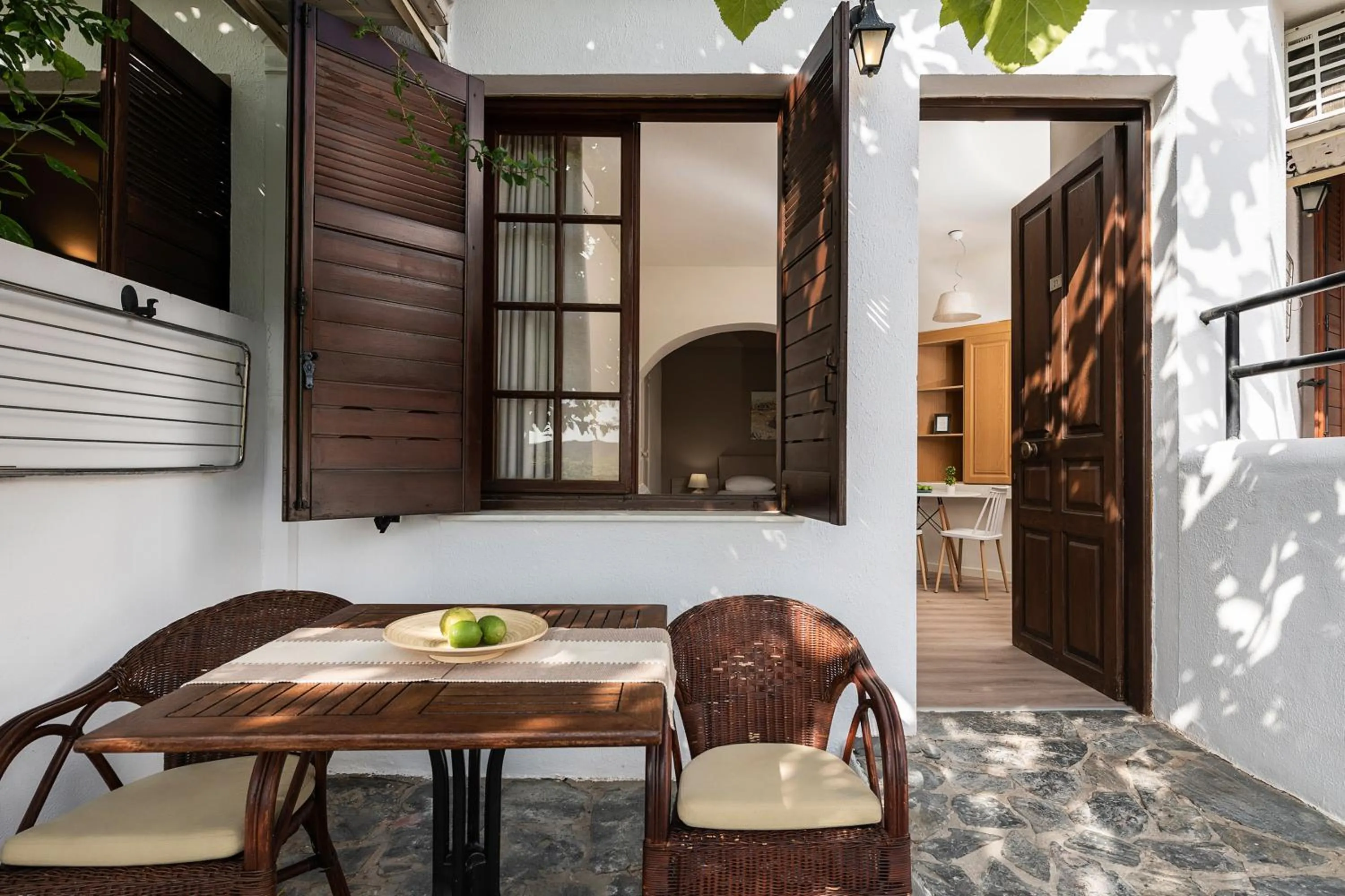 Patio in Alianthos Suites