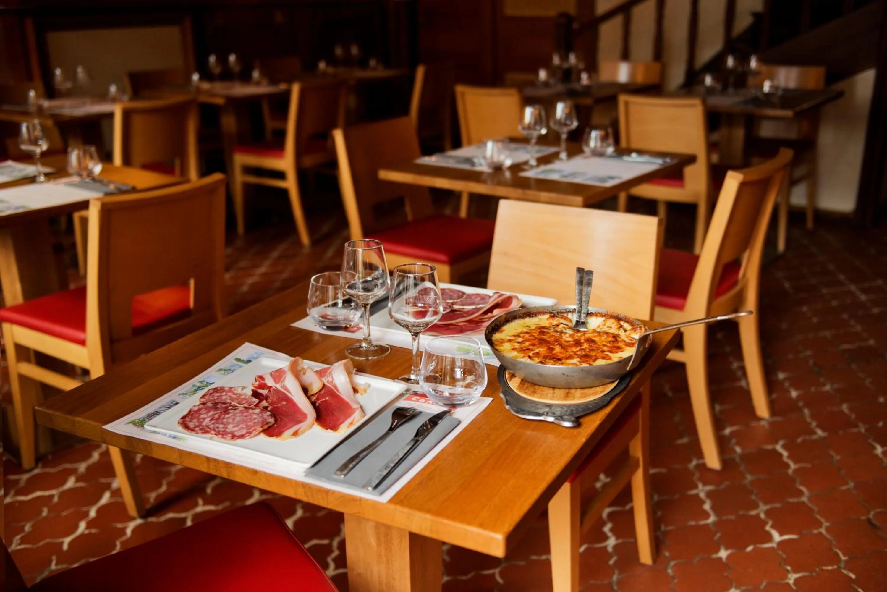 Food close-up in Auberge Le Cantou - Hôtel Roche