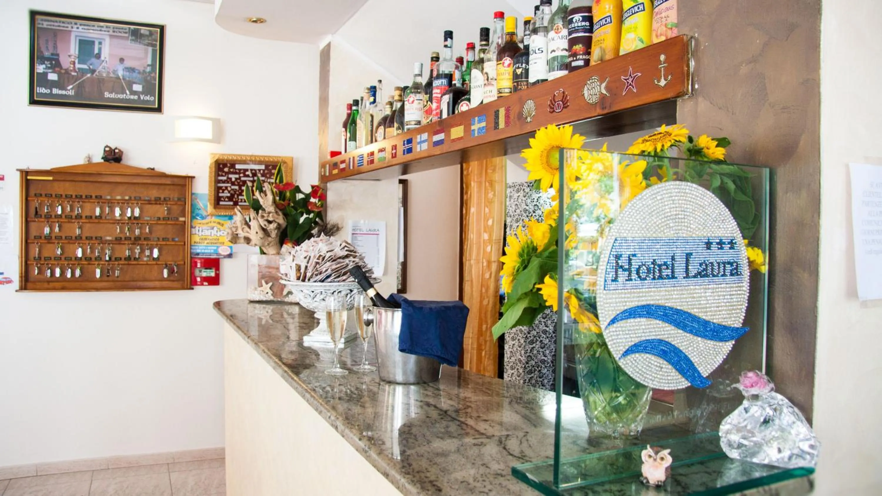 Lobby or reception in Hotel Laura