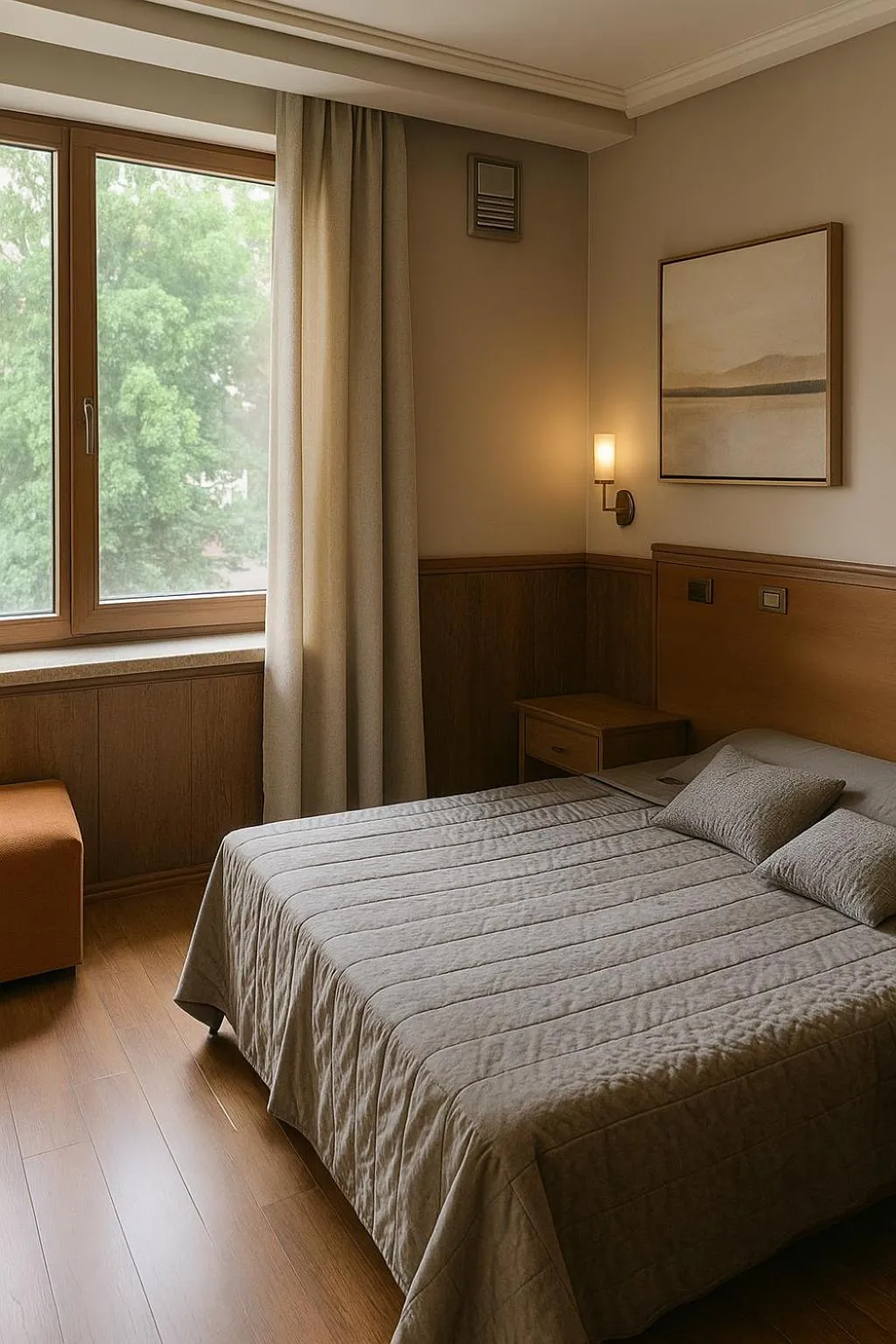 Bed in California Hotel