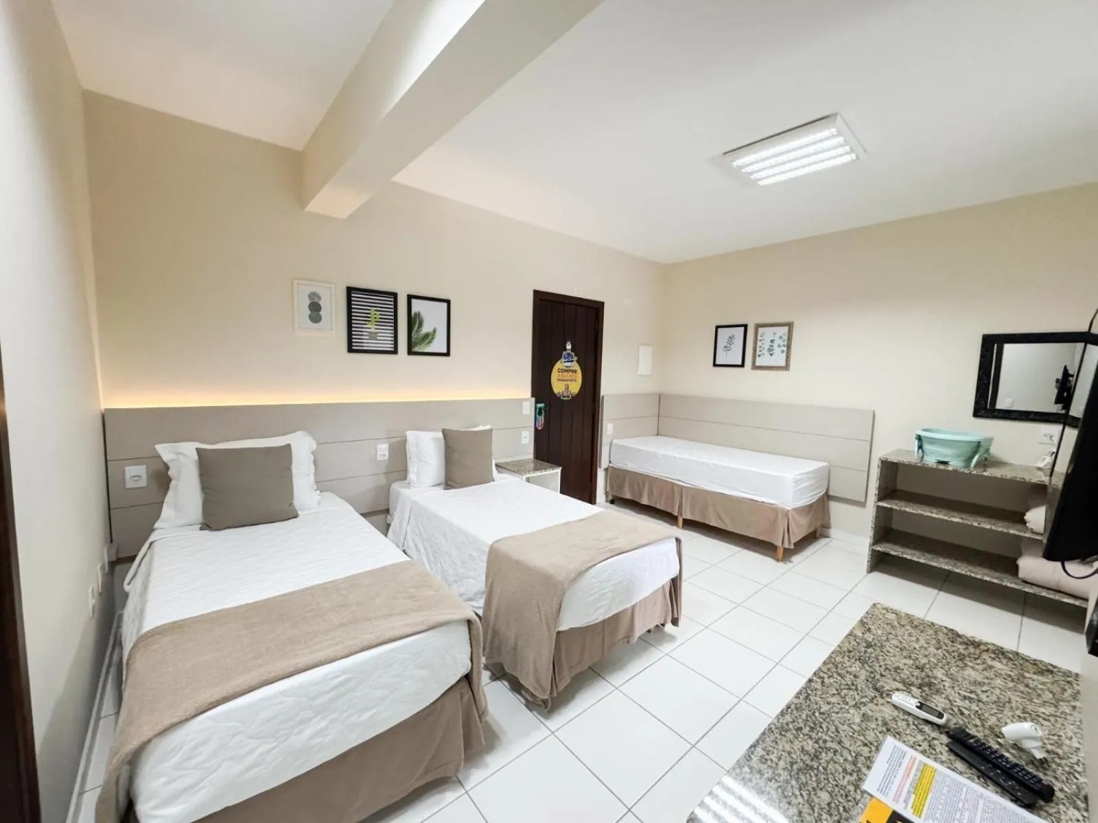 Bed in Pousada Doluar