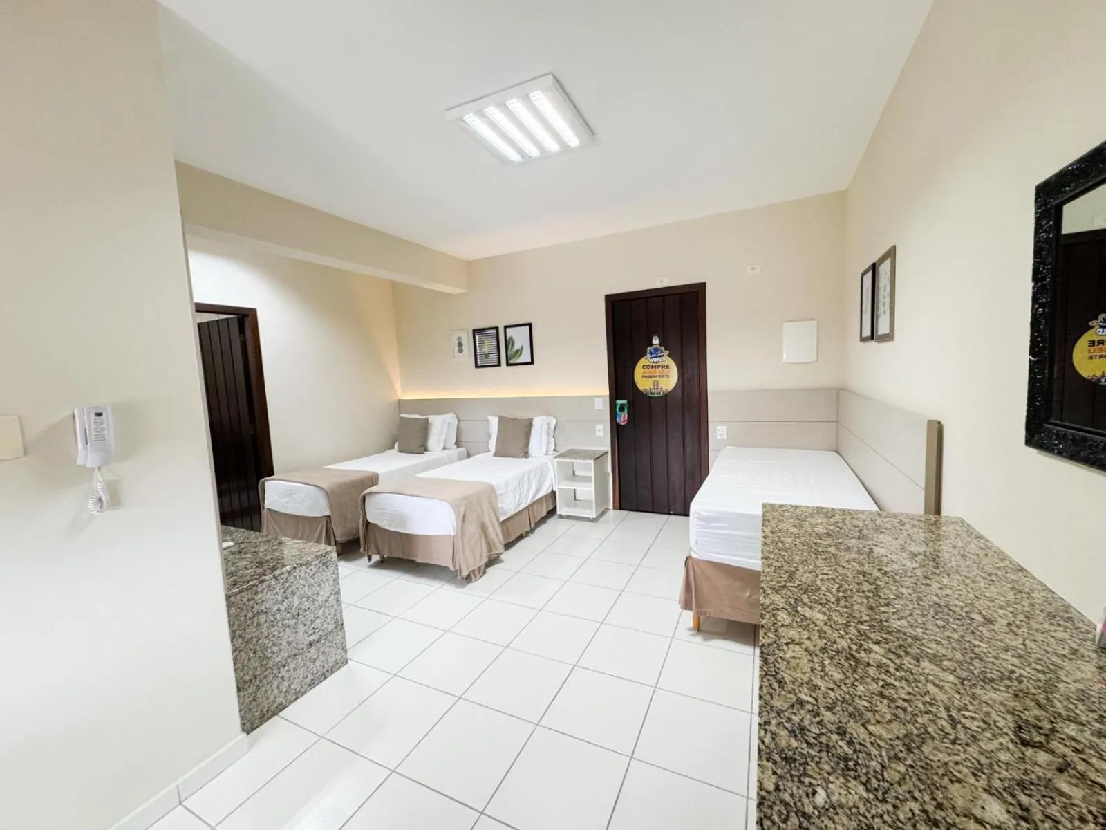 Bed in Pousada Doluar