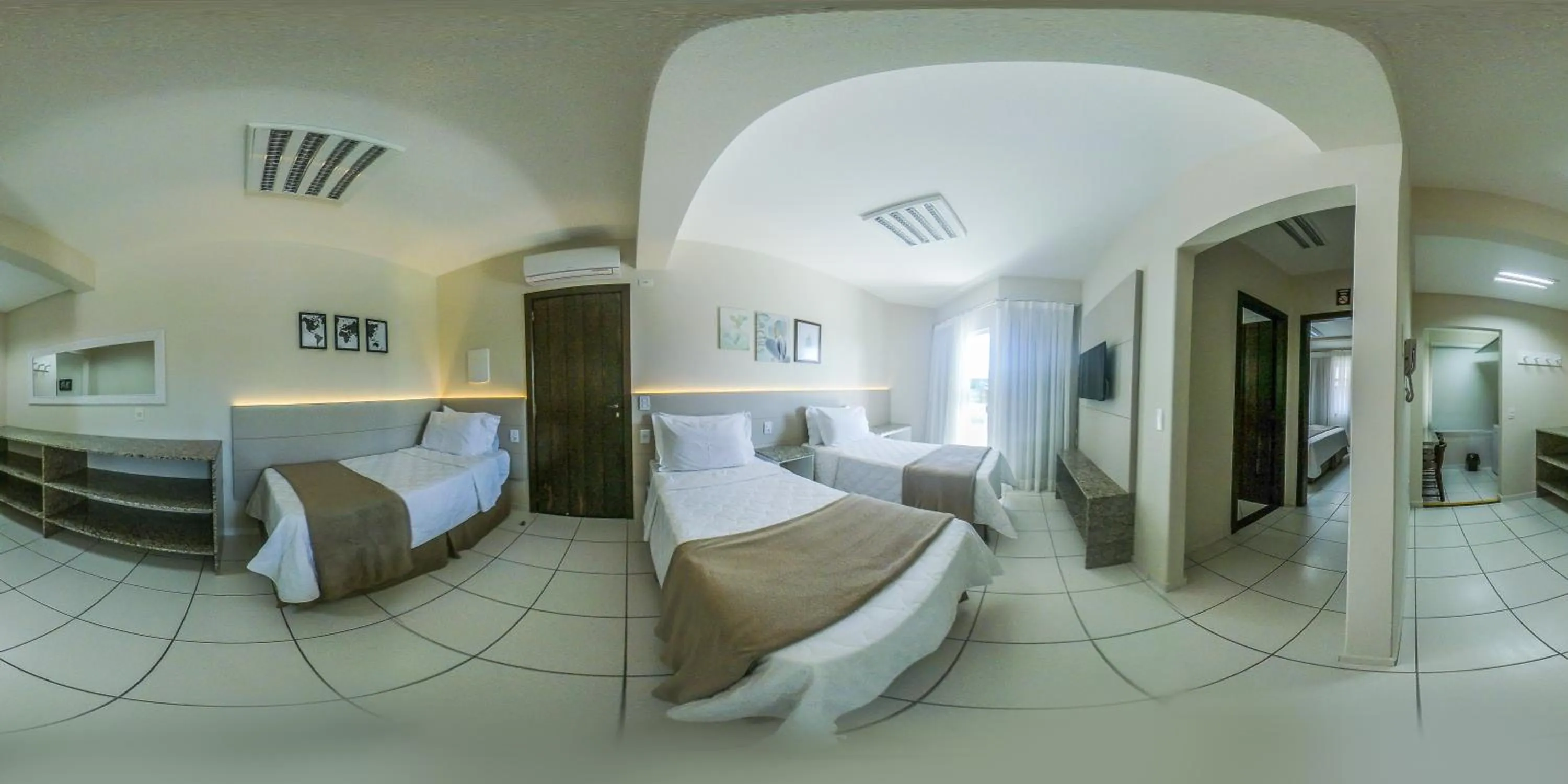 Bed in Pousada Doluar