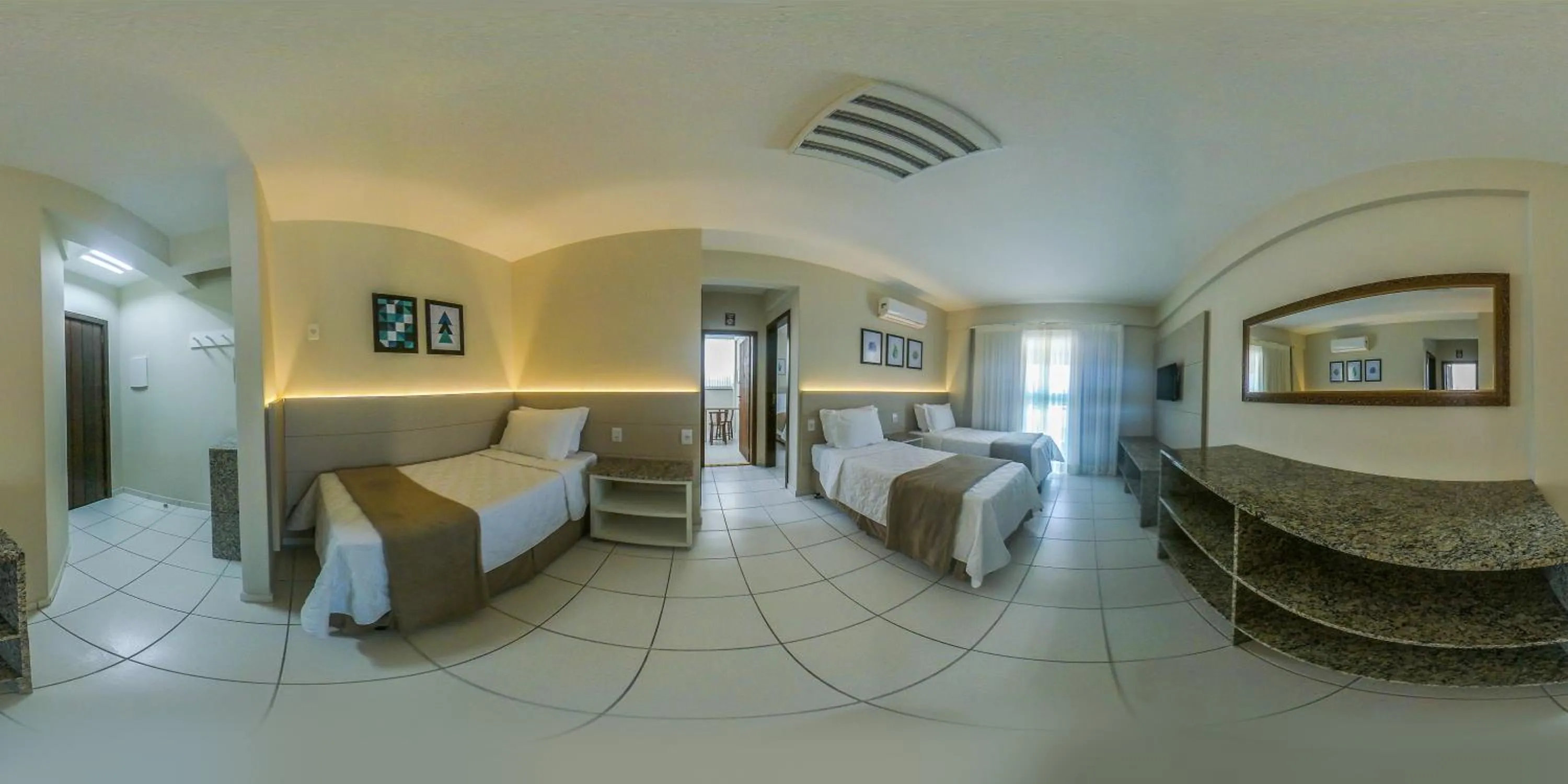 Bed in Pousada Doluar