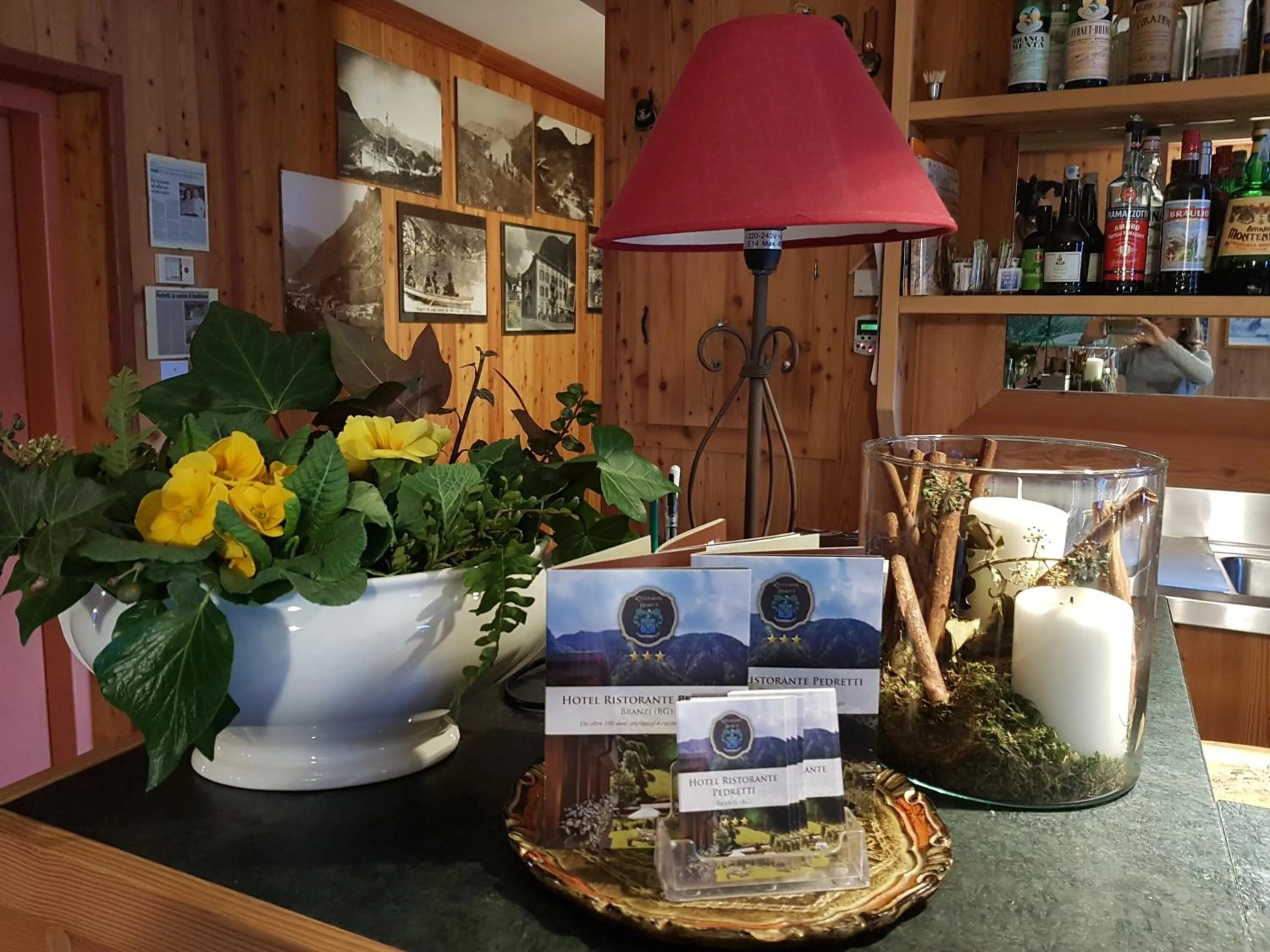 Lobby or reception in Hotel Pedretti