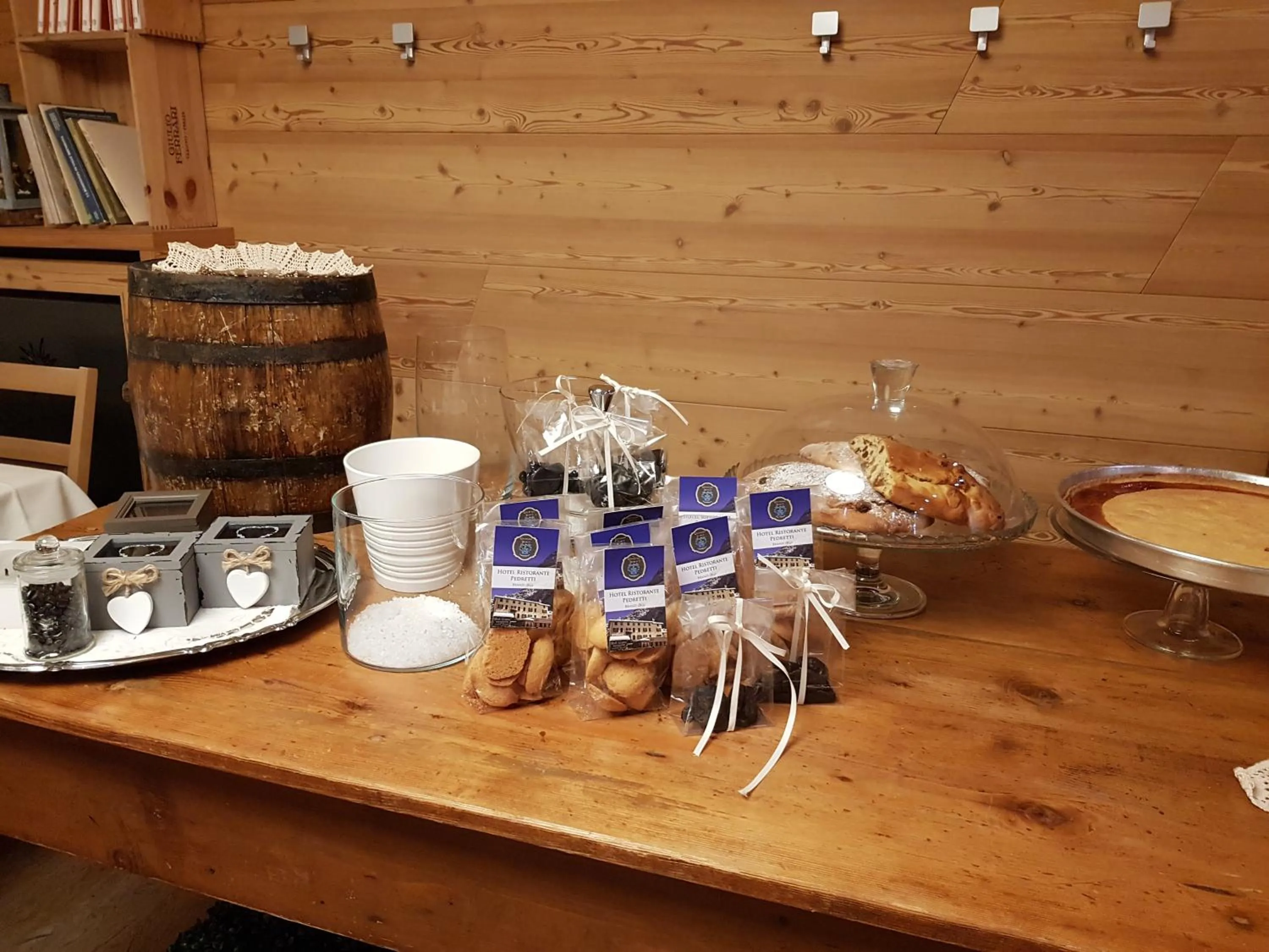 Food and drinks in Hotel Pedretti