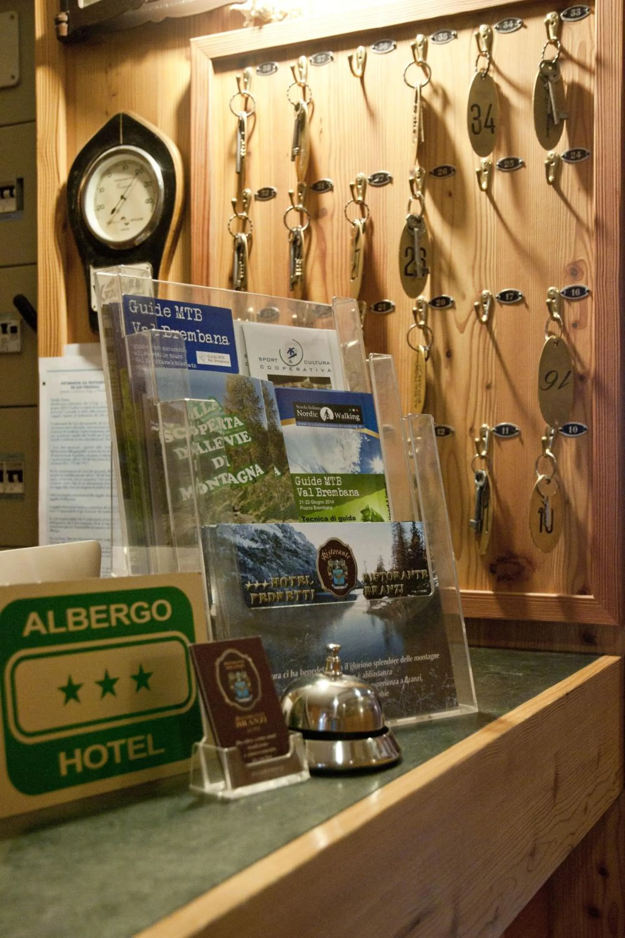 Lobby or reception in Hotel Pedretti